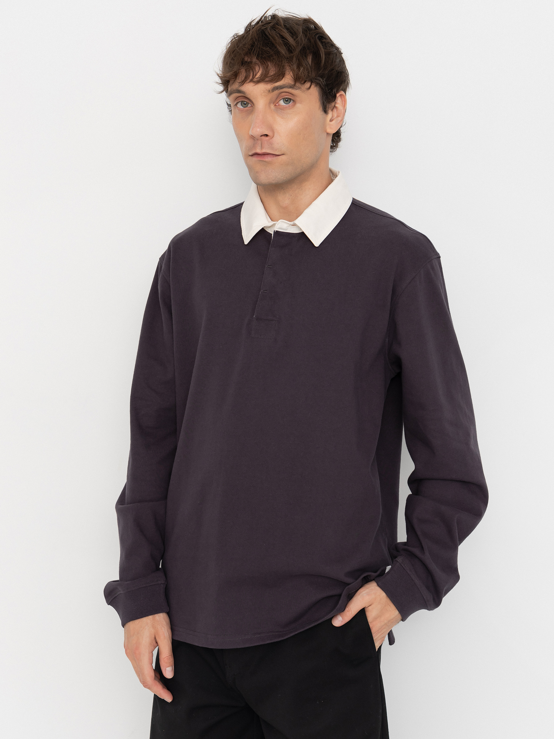 The North Face Longsleeve Red Box Rugby (obsidian)