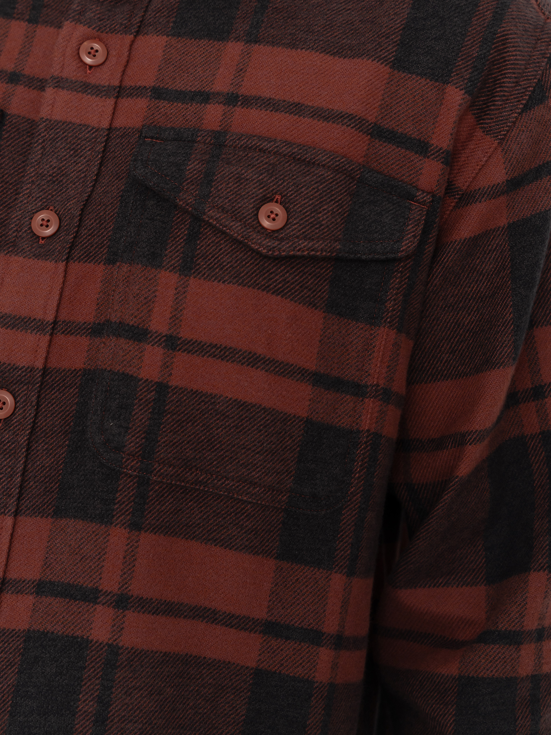 Patagonia Fjord Flannel Hemd (powder rusty red)