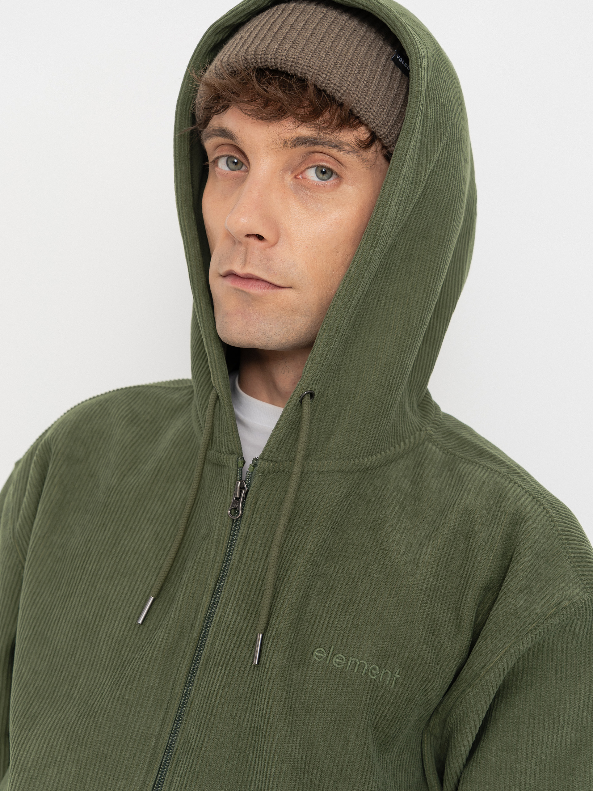 Element Hoodie Lowcase Corduroy ZHD (bronze green)