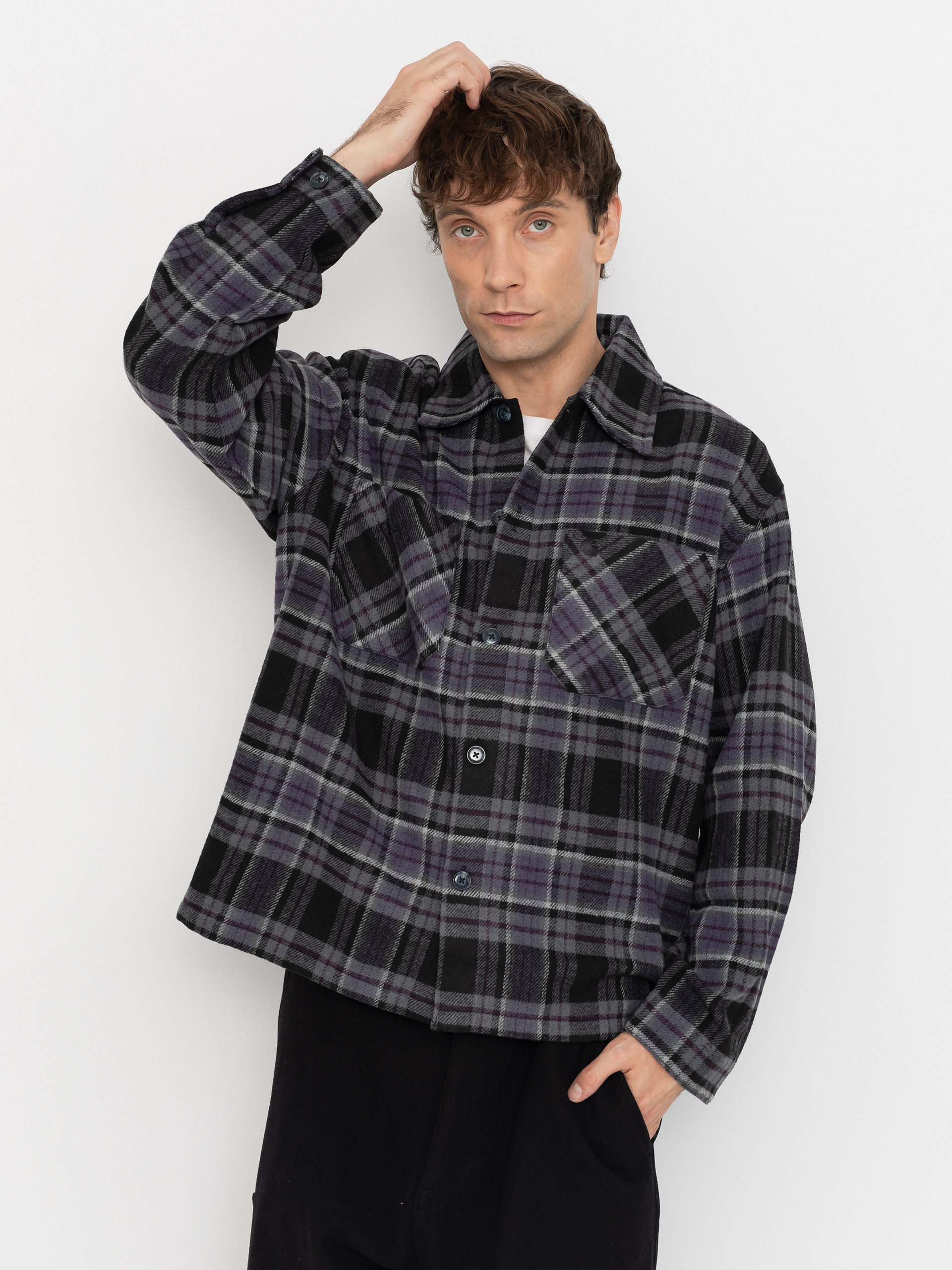 Carhartt WIP Parson Shirt (parson check shady purple)