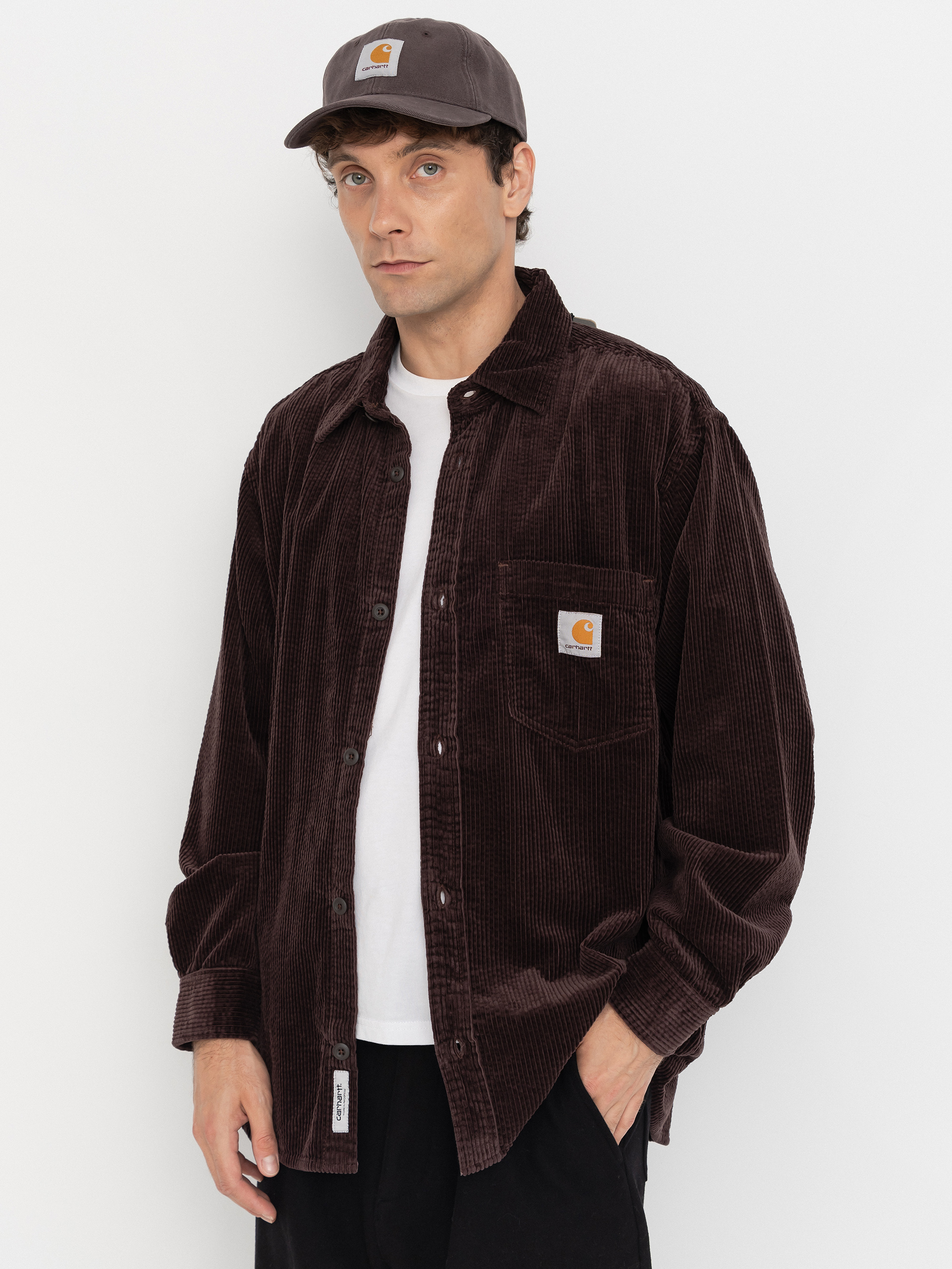 Carhartt WIP Hemd Loyde (palisander/rinsed)
