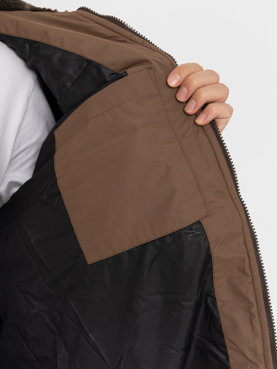 Herren Iriedaily Fleece Jacke Flawless (dark coffee)