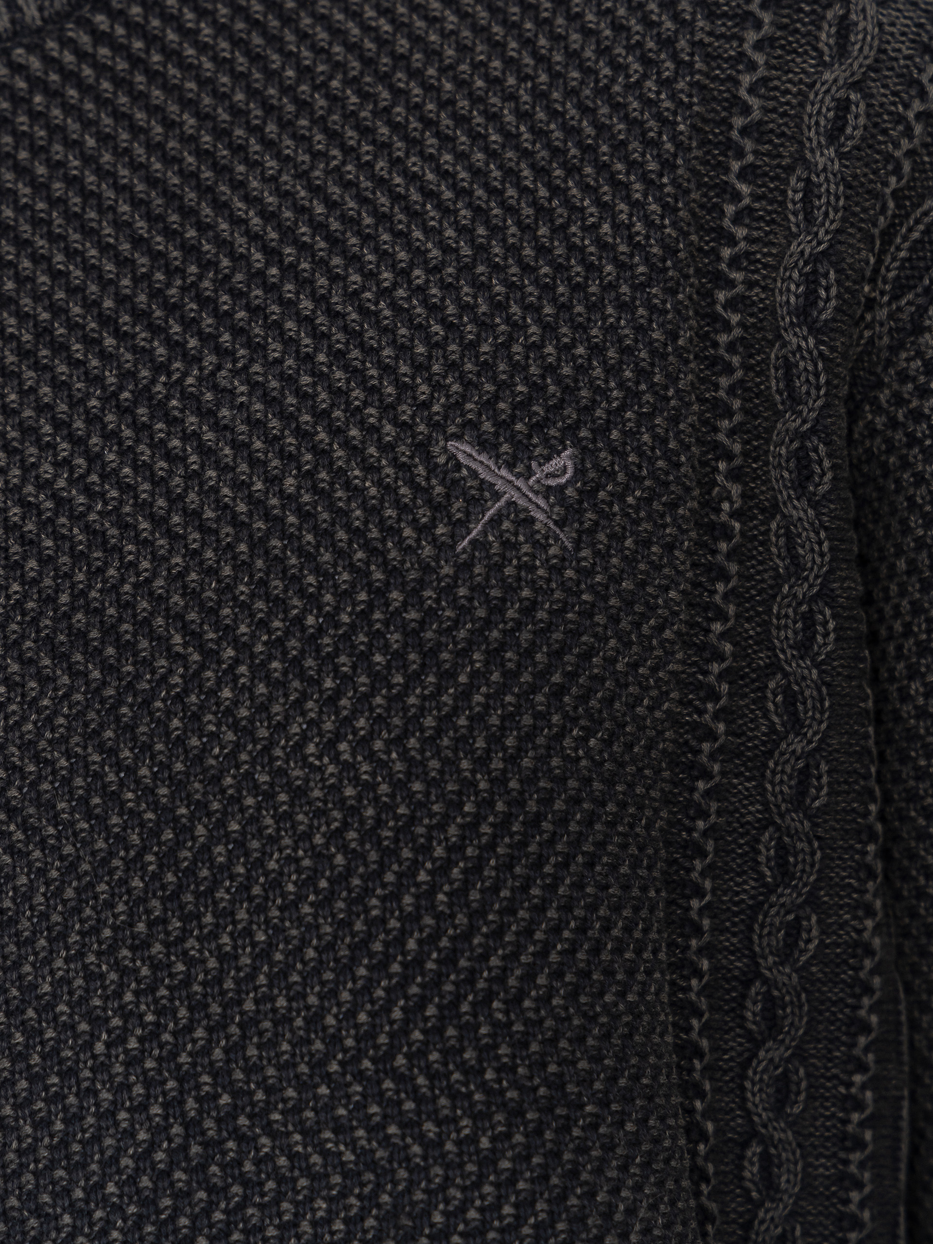 Iriedaily Sweater Vintage Structure (black wash)