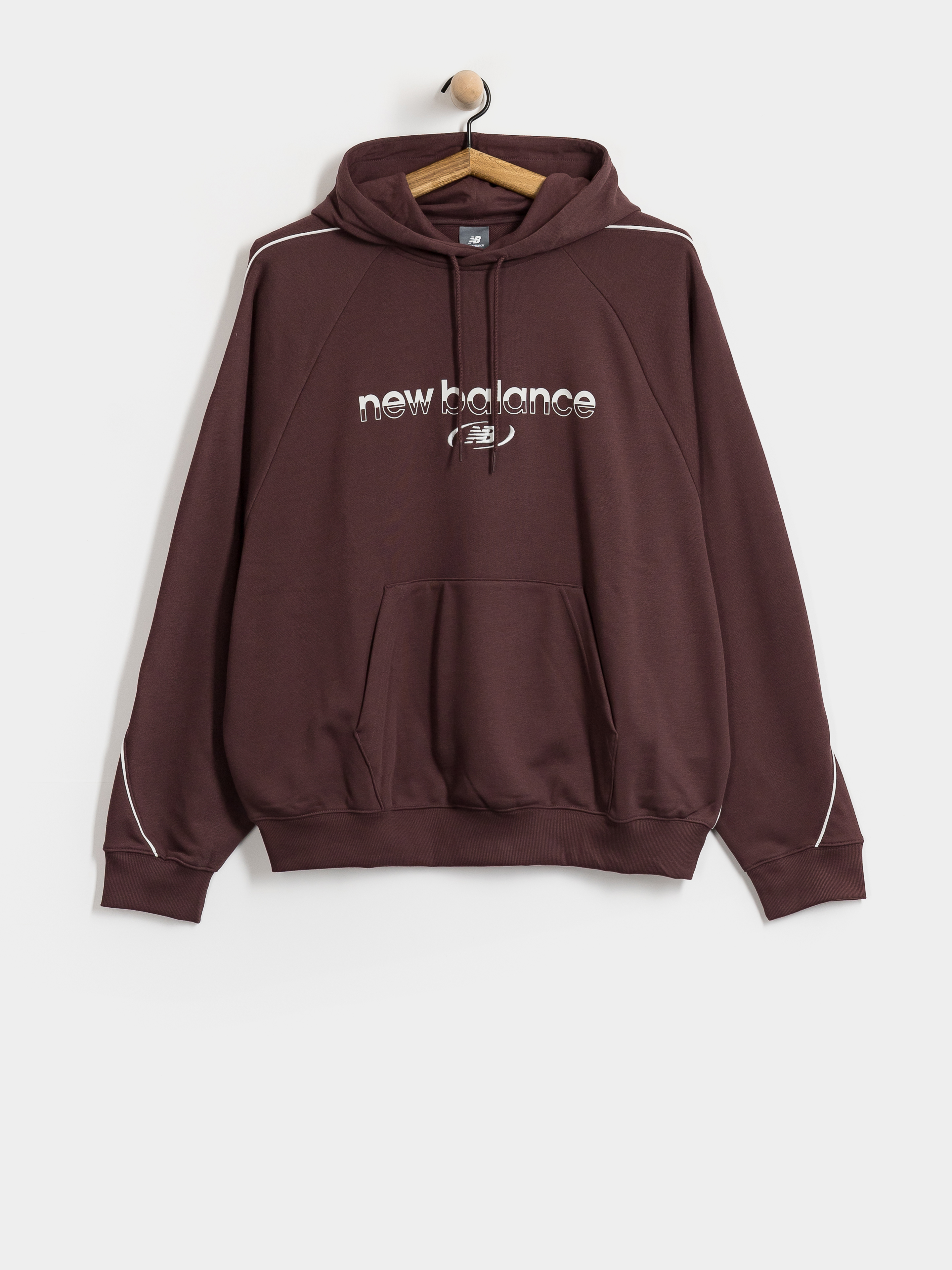 New Balance Trackside French Terry HD Hoodie (cherry leather)