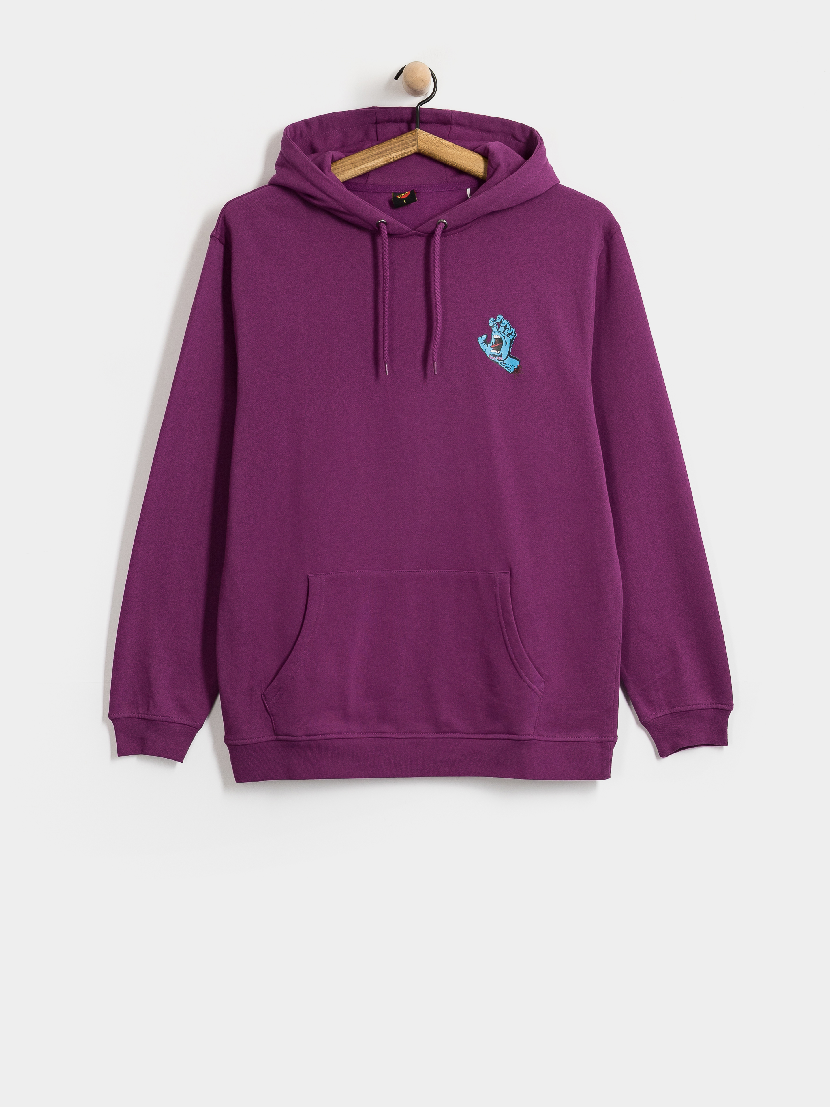 Santa Cruz Hoodie Screaming Hand Chest HD (fresh purple)