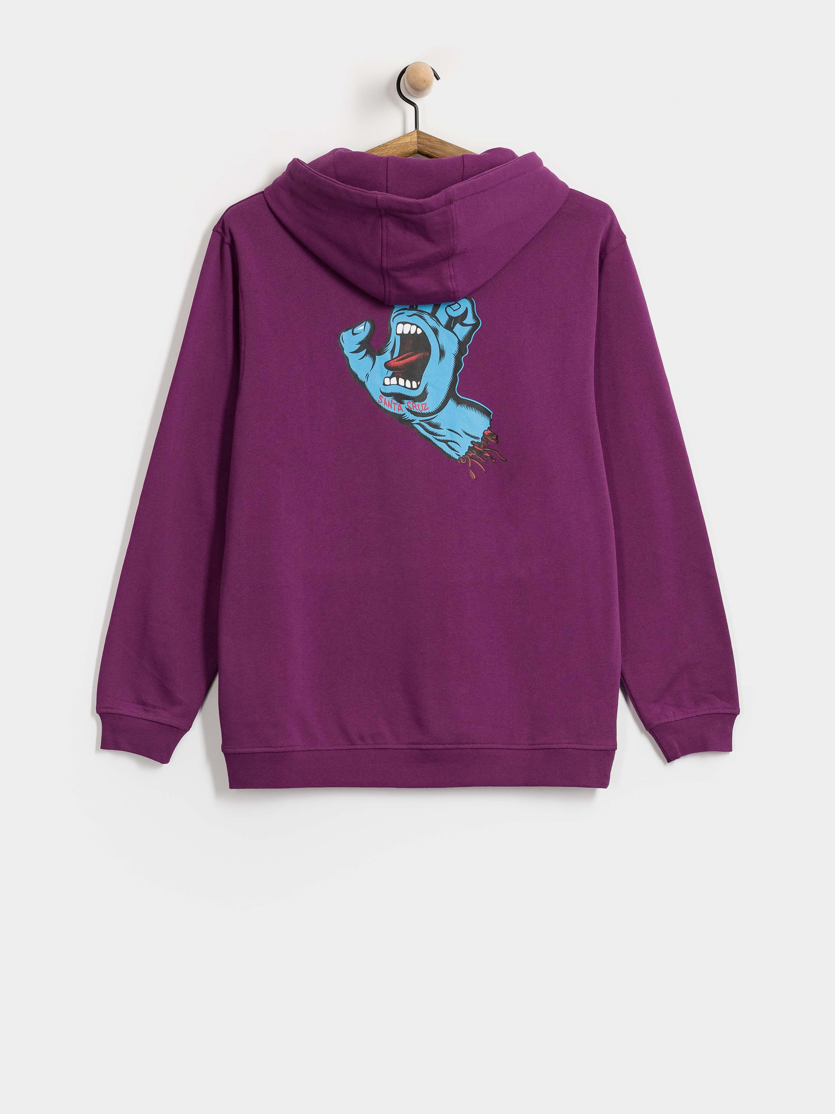 Santa Cruz Hoodie Screaming Hand Chest HD (fresh purple)