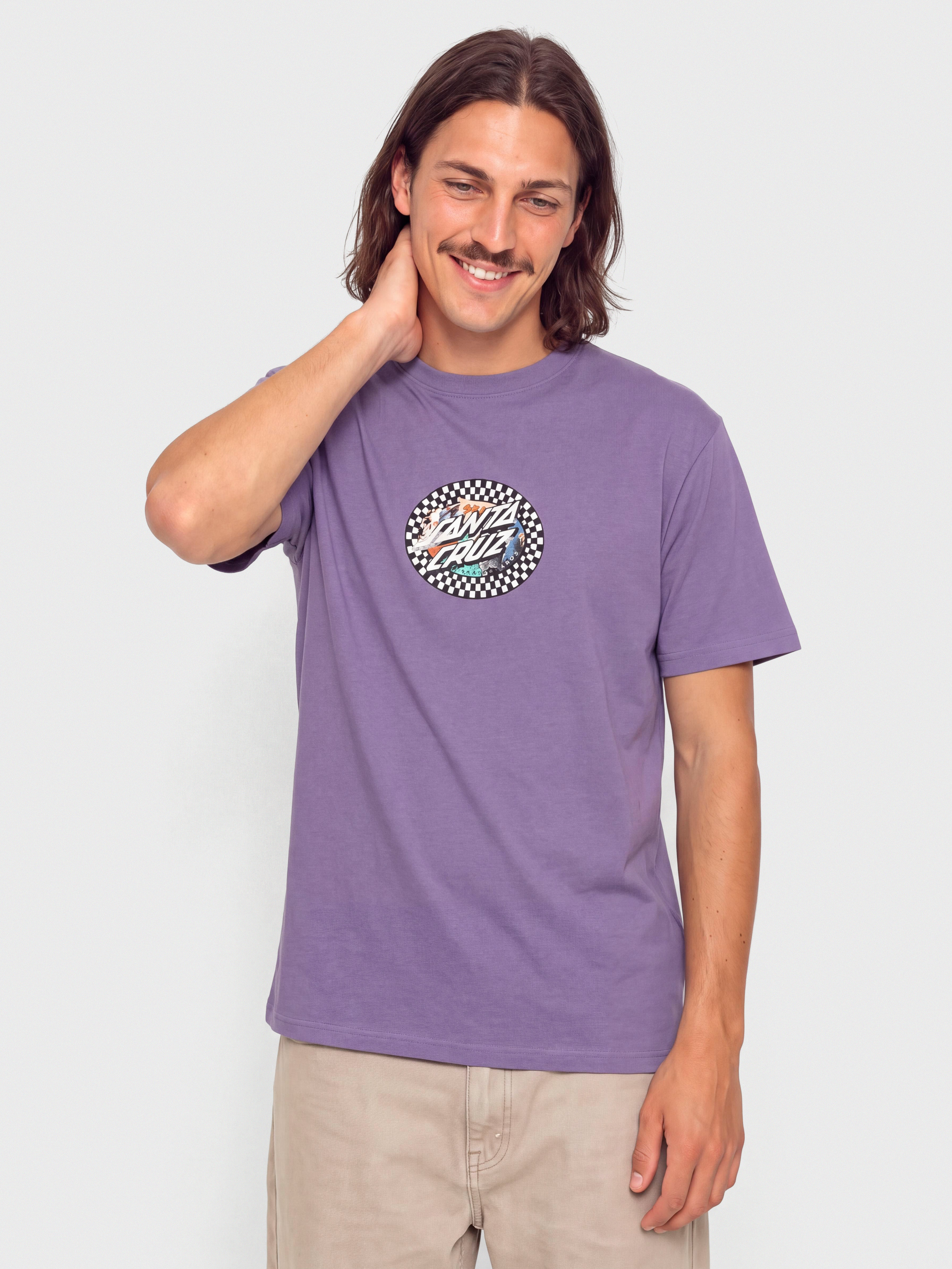 Santa Cruz Collage Oval Dot T-Shirt (purple haze)