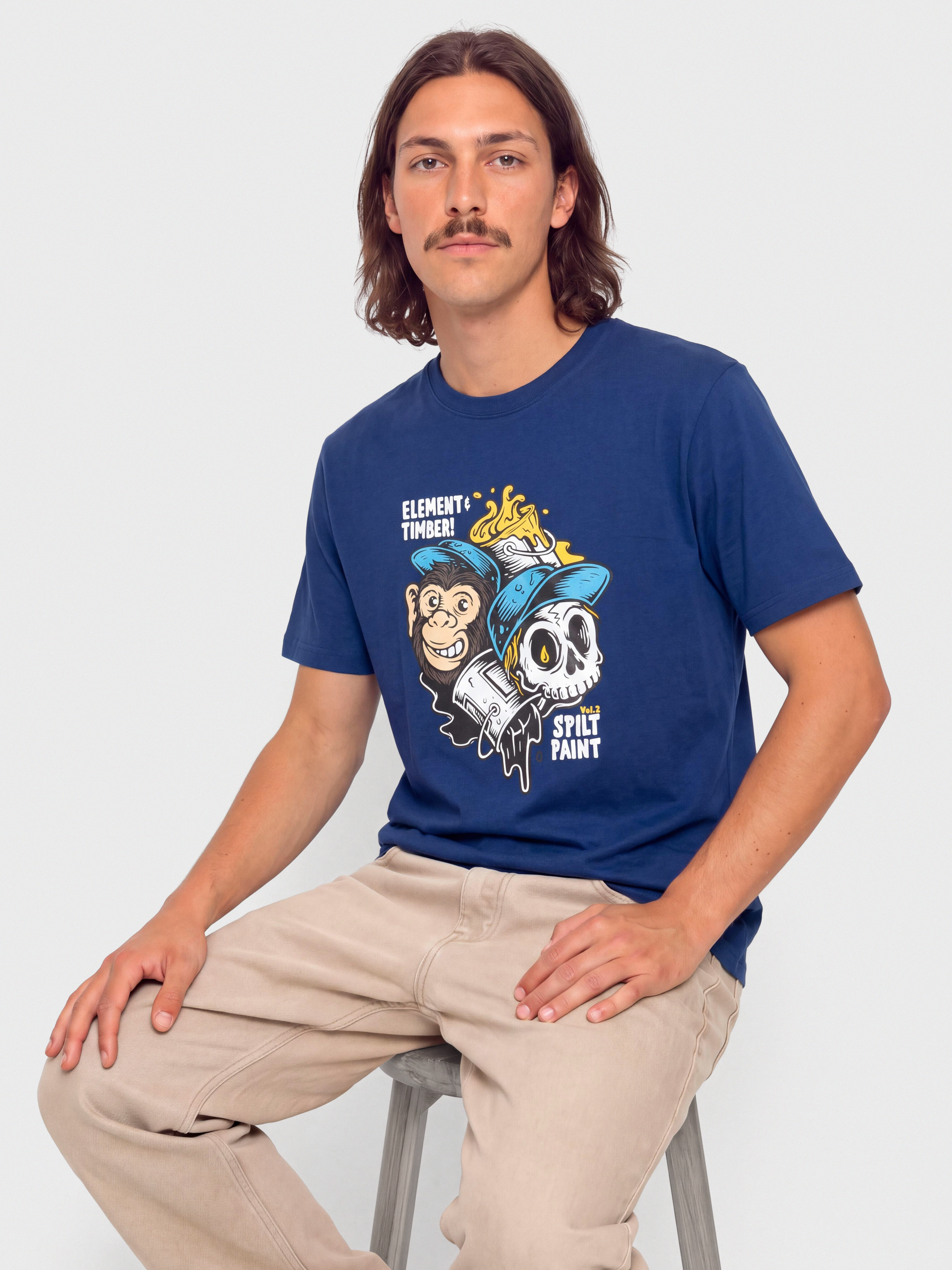 Element T-Shirt Timber Flow (bellweather blue)