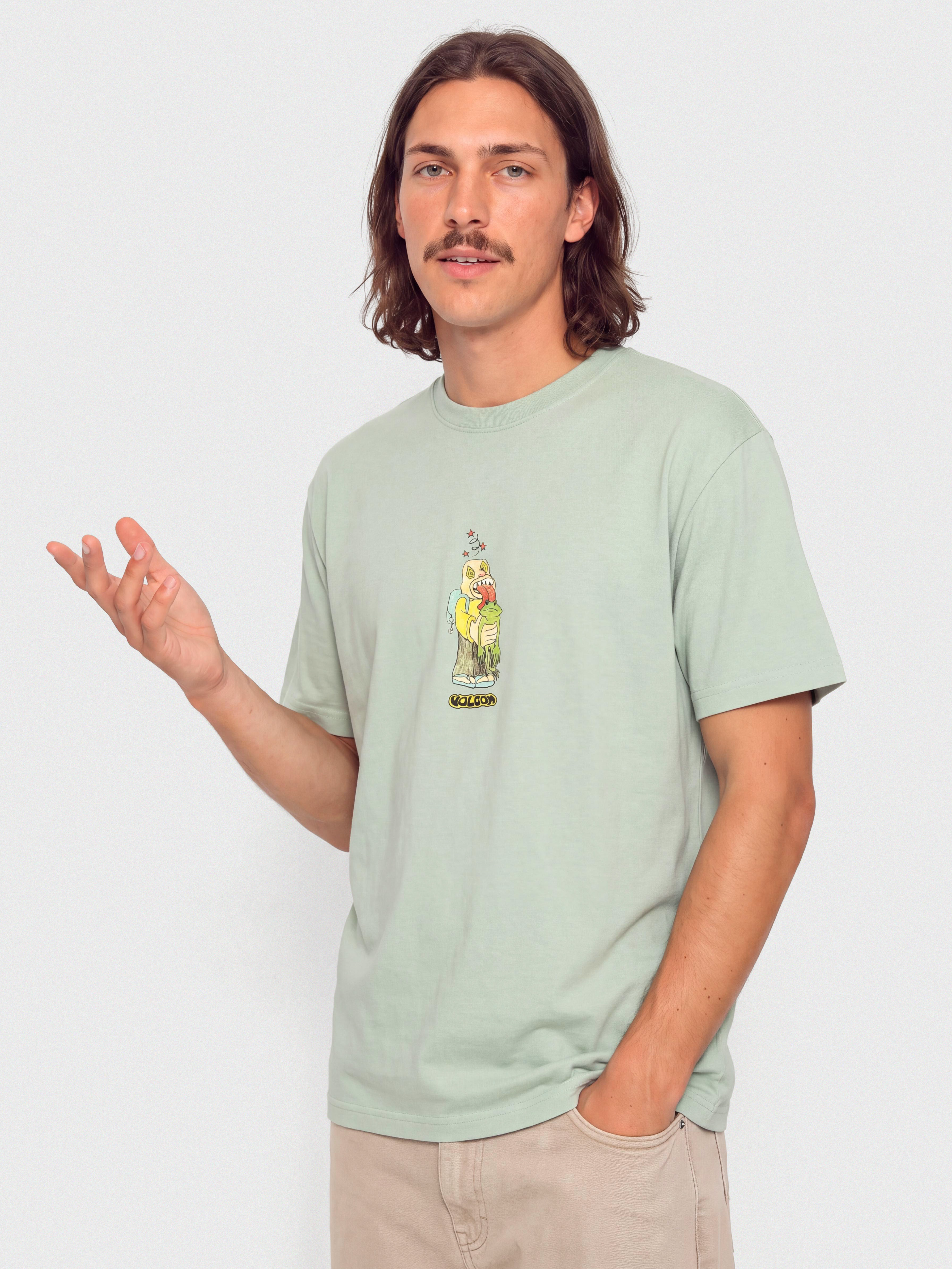 Volcom T-Shirt Acid Frog Lse (ice green)