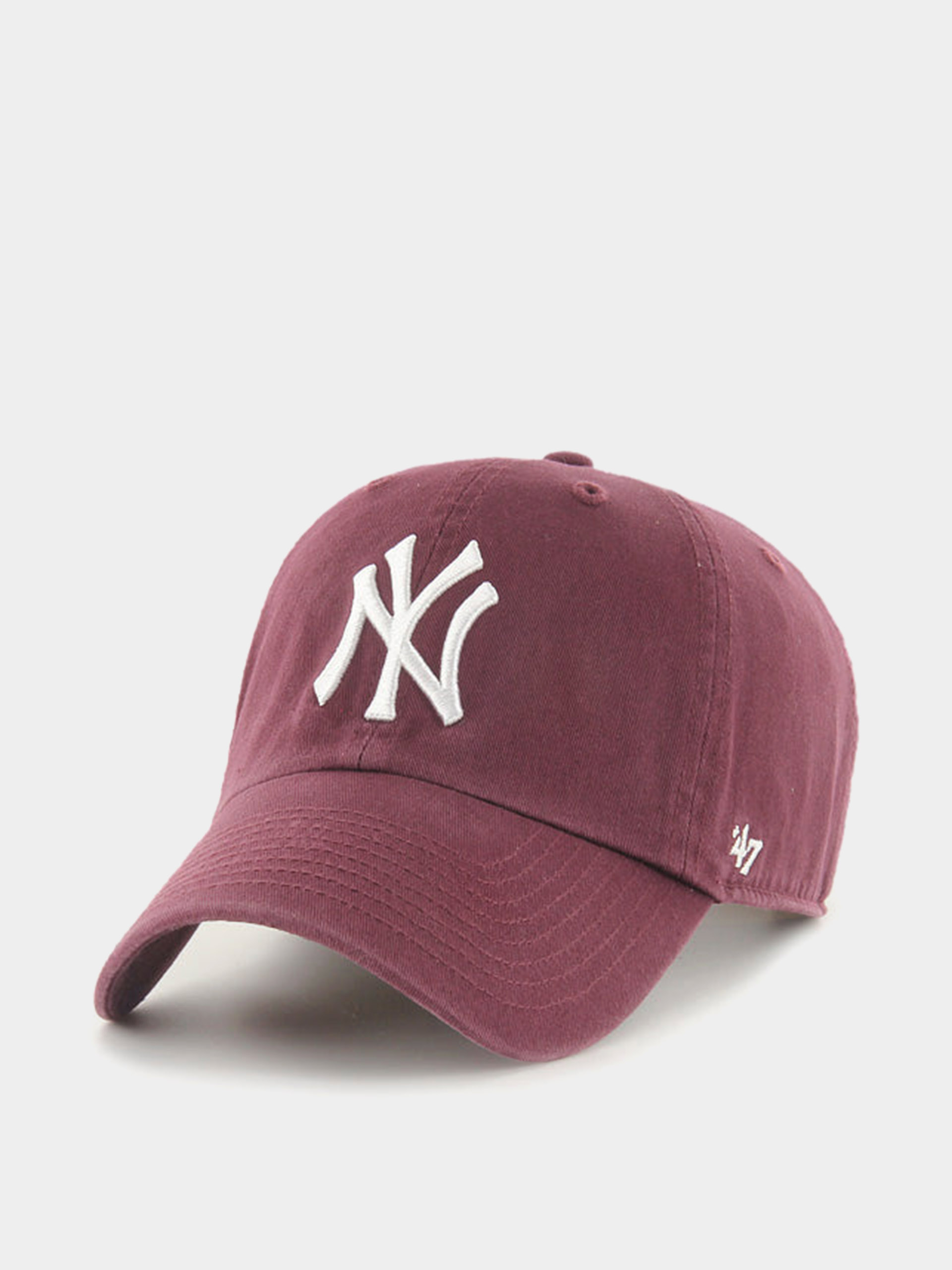 47 Brand Cap Tonal Clean Up New York Yankees (dark maroon)