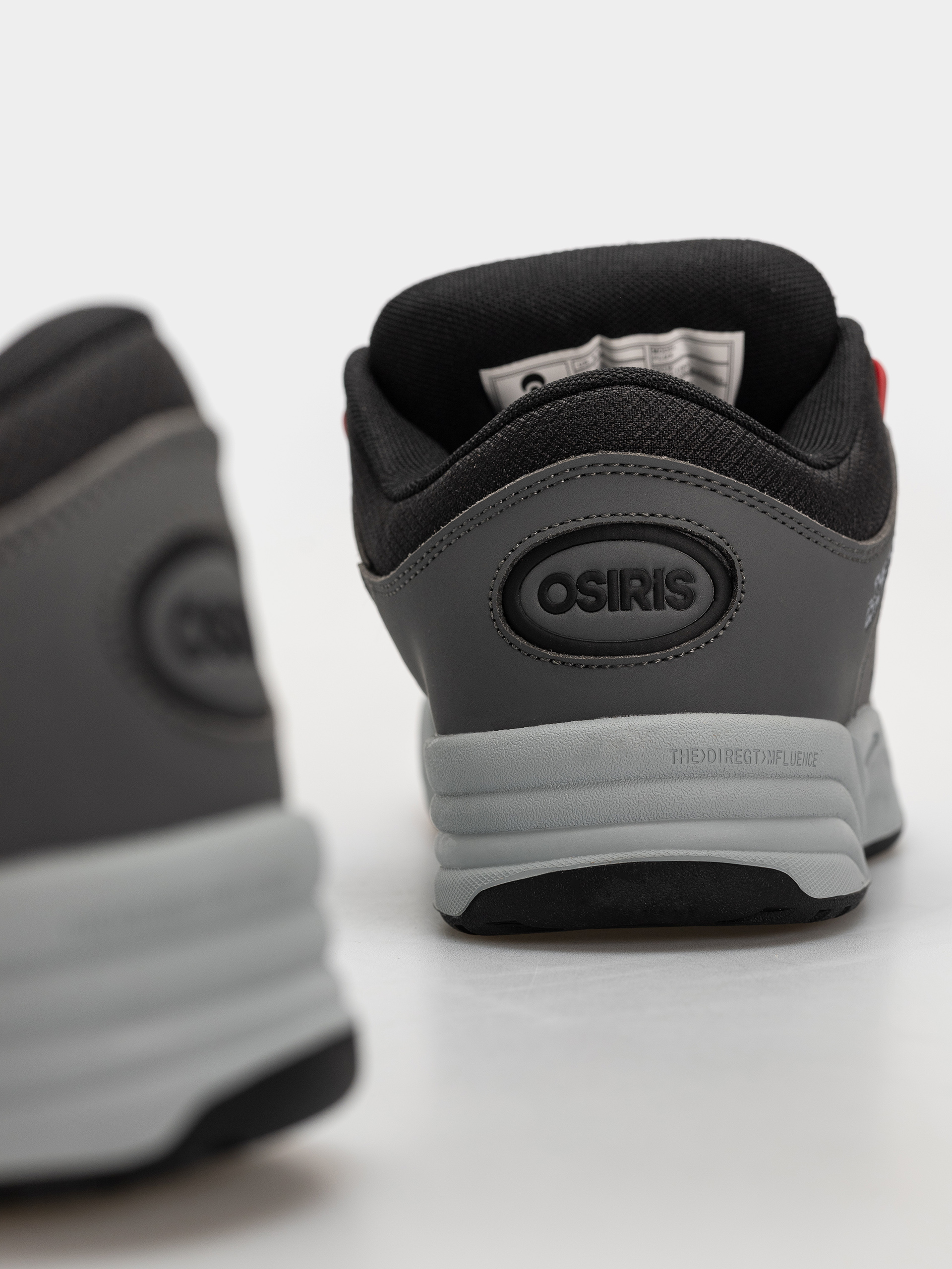 Osiris Flux Shoes (charcoal/black/red)