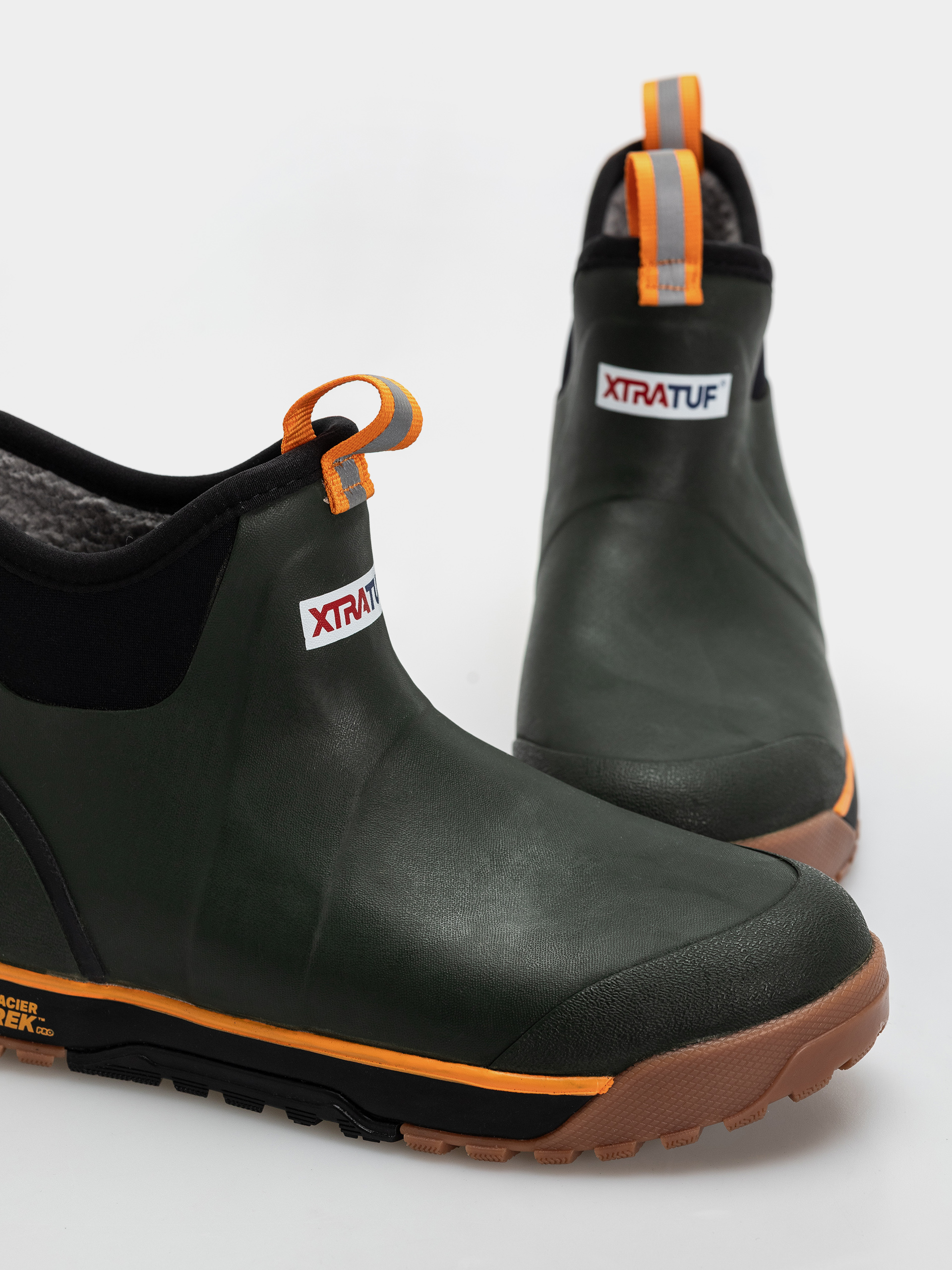 Xtratuf Ankle Deck Boot Ice Rubber Shoes (olive)