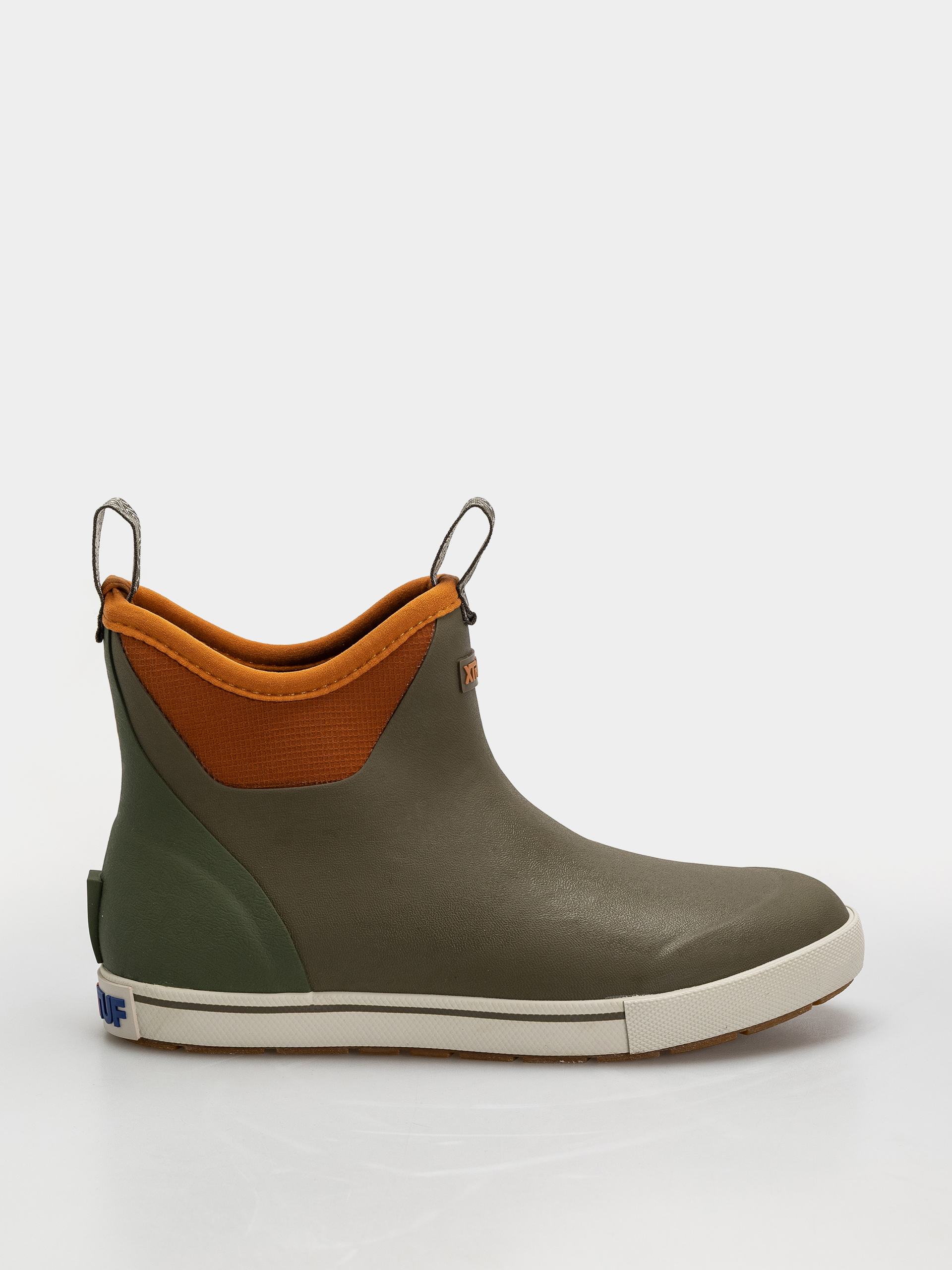 Xtratuf Camp Collection Ankle Deck Boot Shoes (dark olive spice)