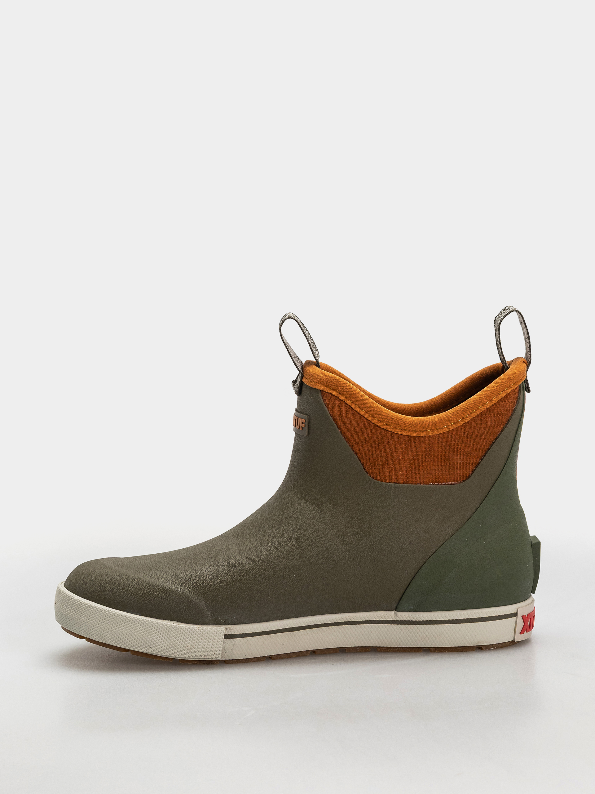 Xtratuf Camp Collection Ankle Deck Boot Shoes (dark olive spice)