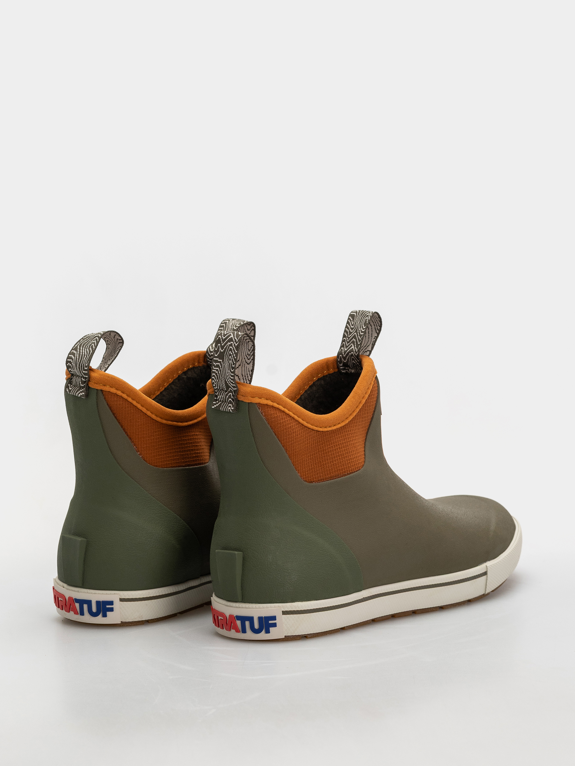 Xtratuf Camp Collection Ankle Deck Boot Shoes (dark olive spice)