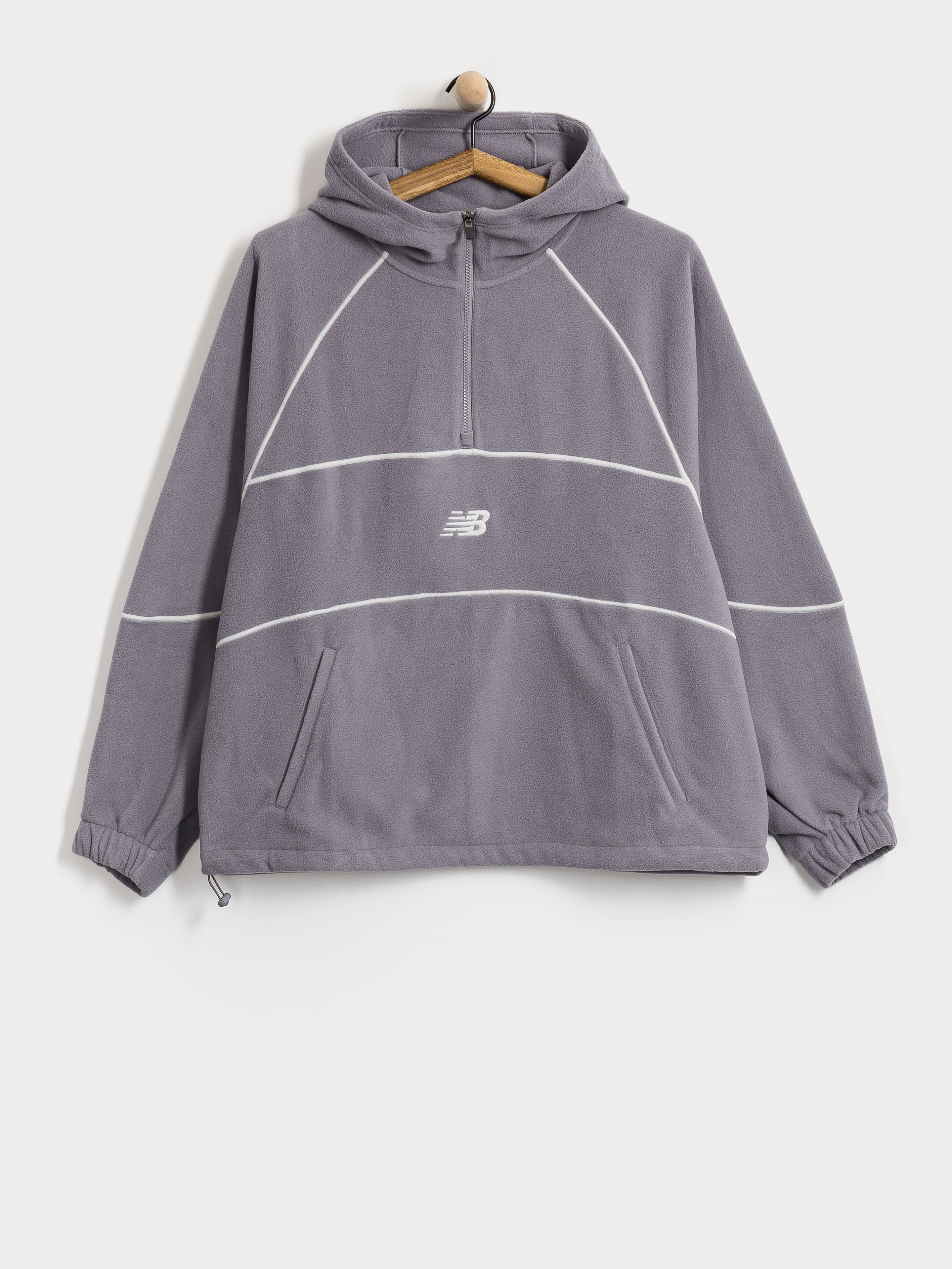 New Balance Trackside Polar Fleece HD Hoodie (off line grey)