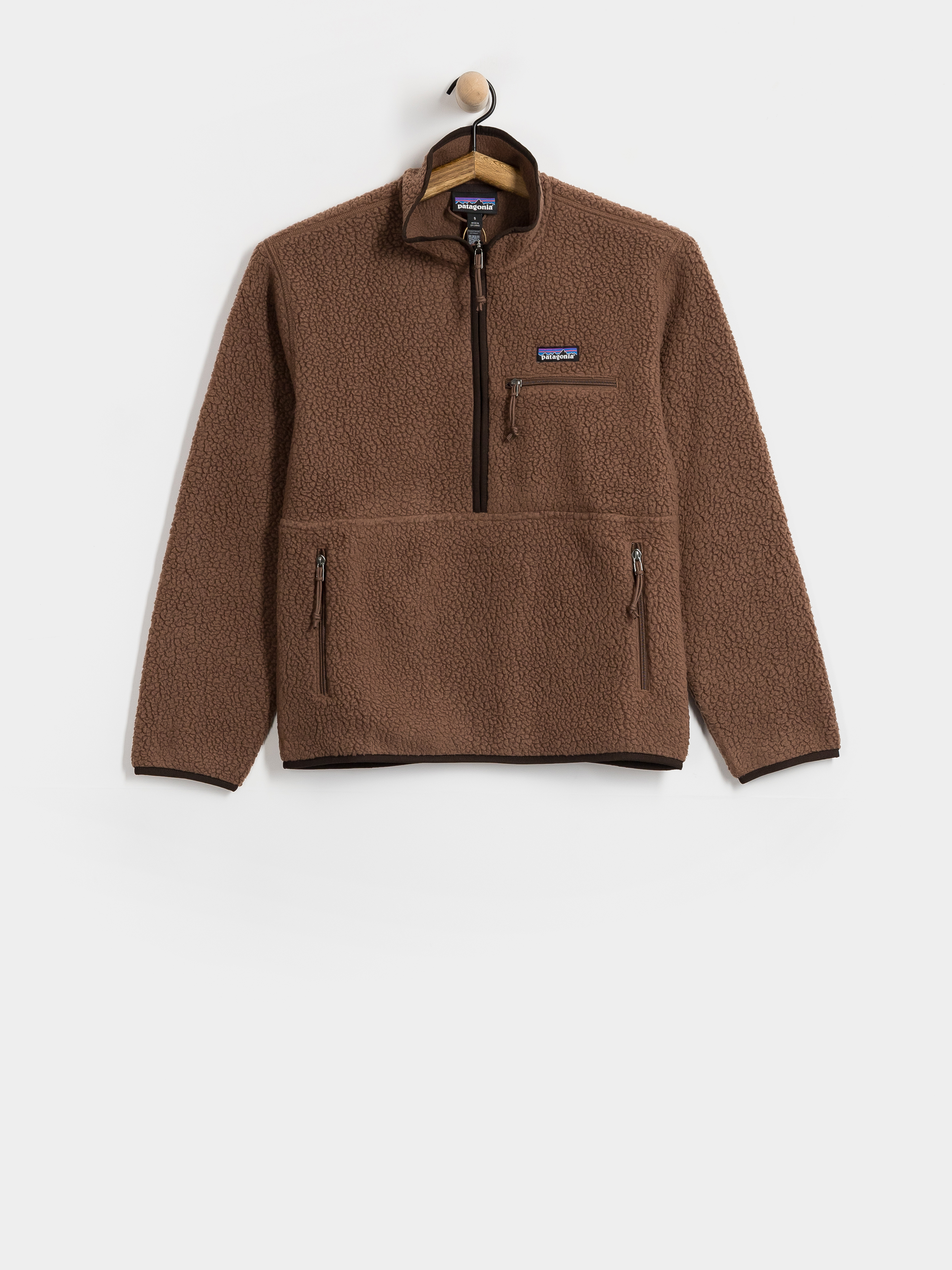 Womens Patagonia Retro Pile Marsupial Fleece  (berm brown)
