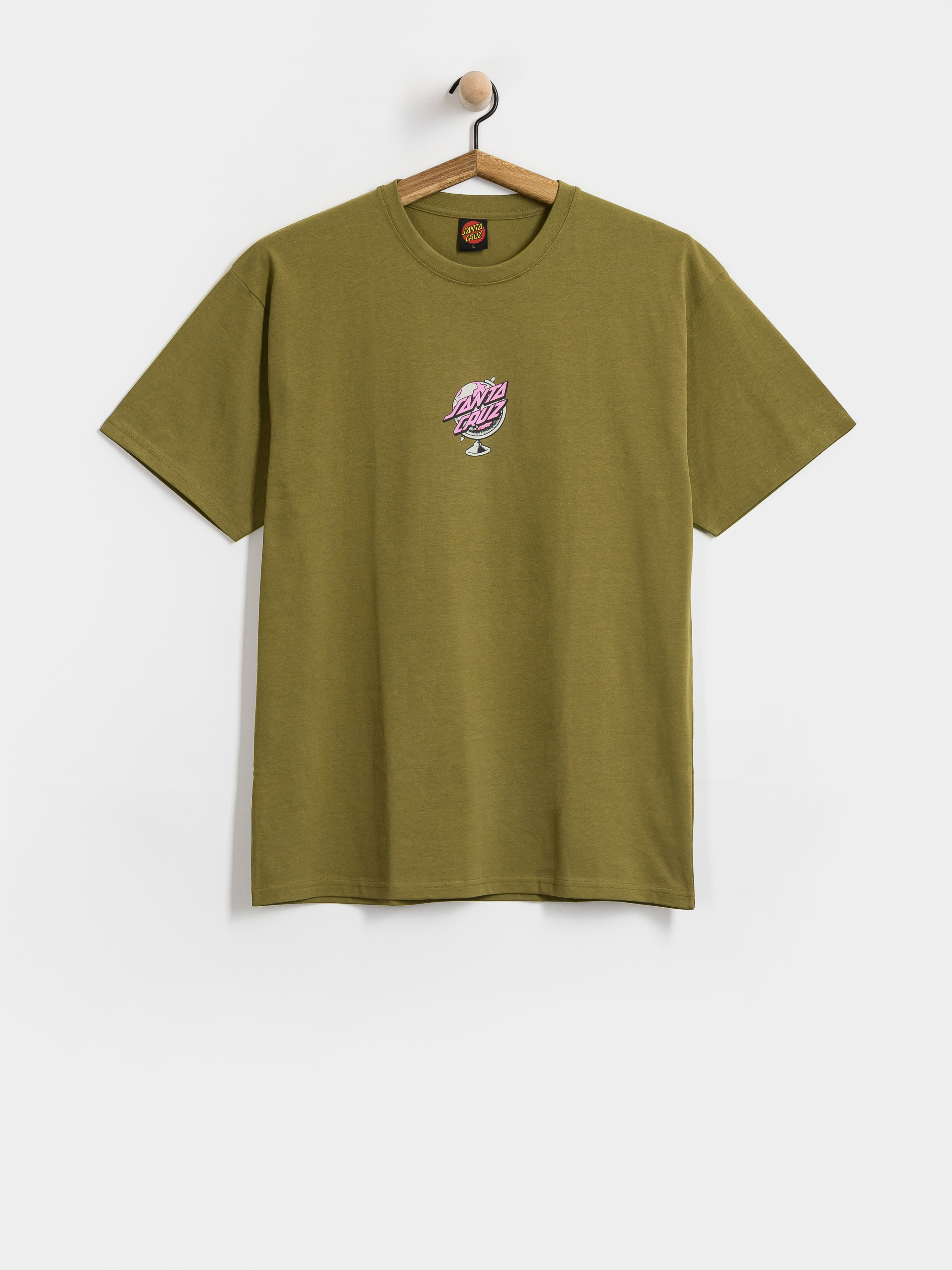 Santa Cruz Knibbs Cryptic World Centre T-shirt (deep olive)