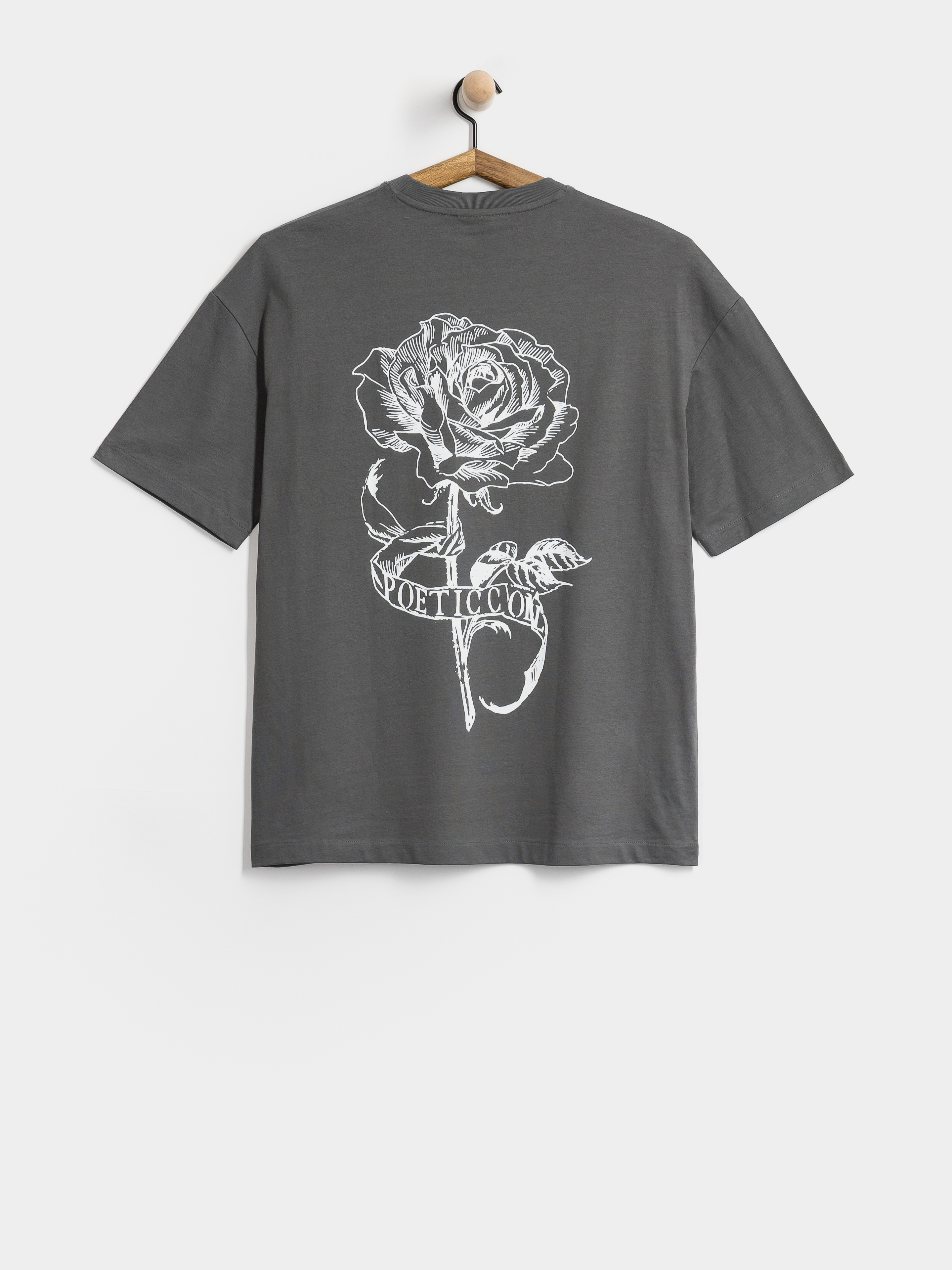 Poetic Collective Thinking About You T-Shirt (iron grey)