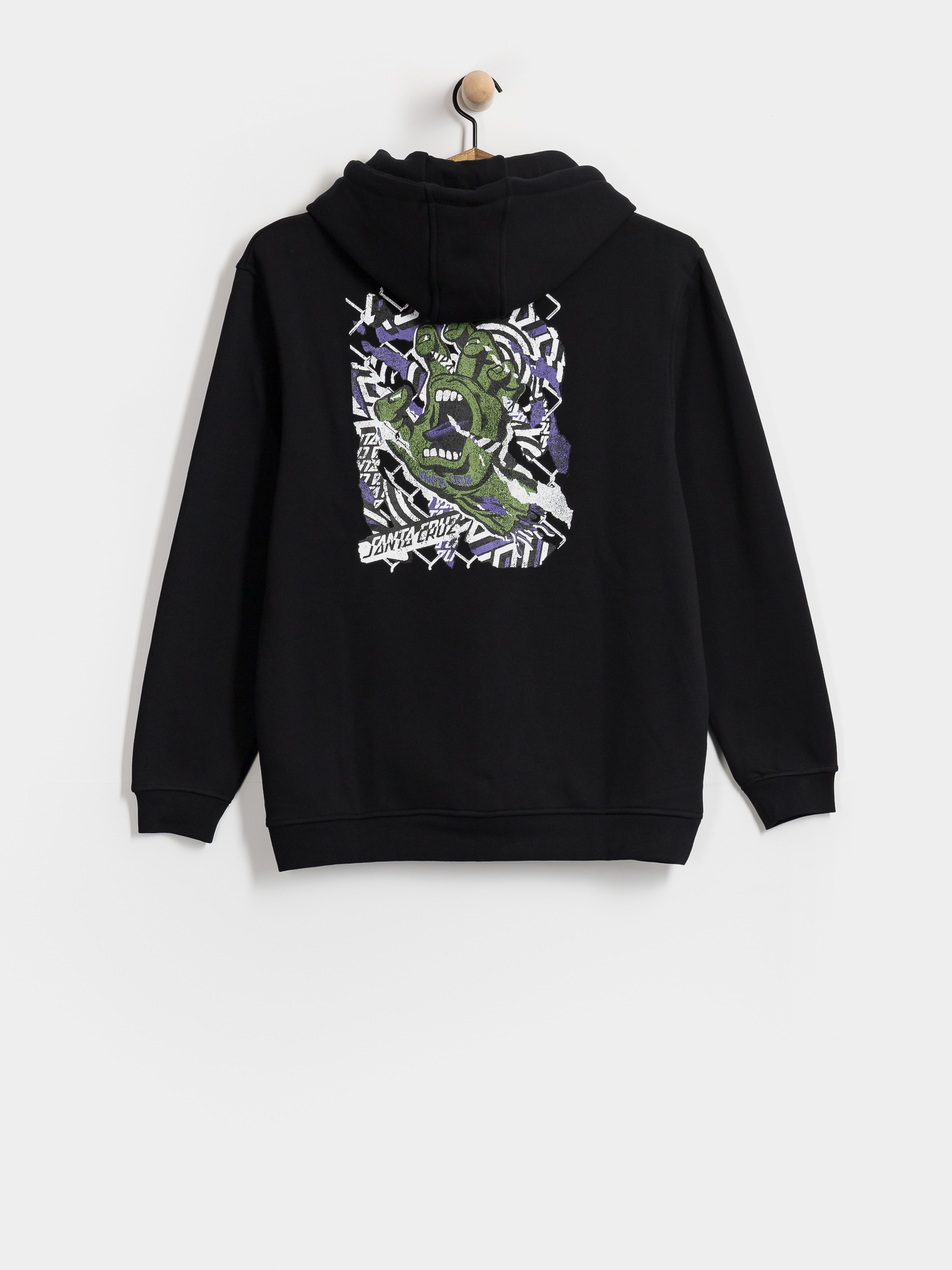 Santa Cruz Damaged Hand HD Hoodie (black)