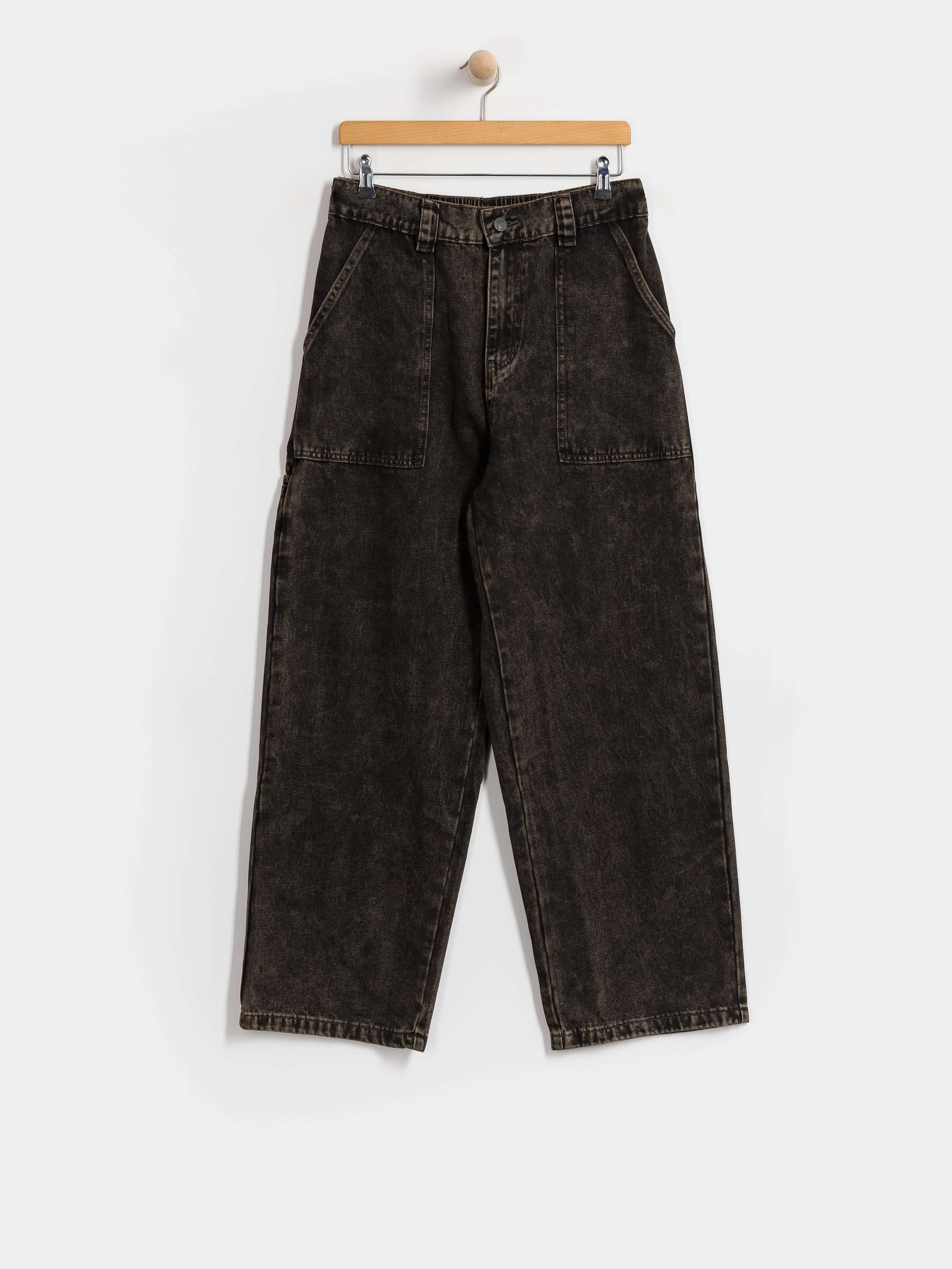 Poetic Collective Painter Hose (brown acid denim wash)