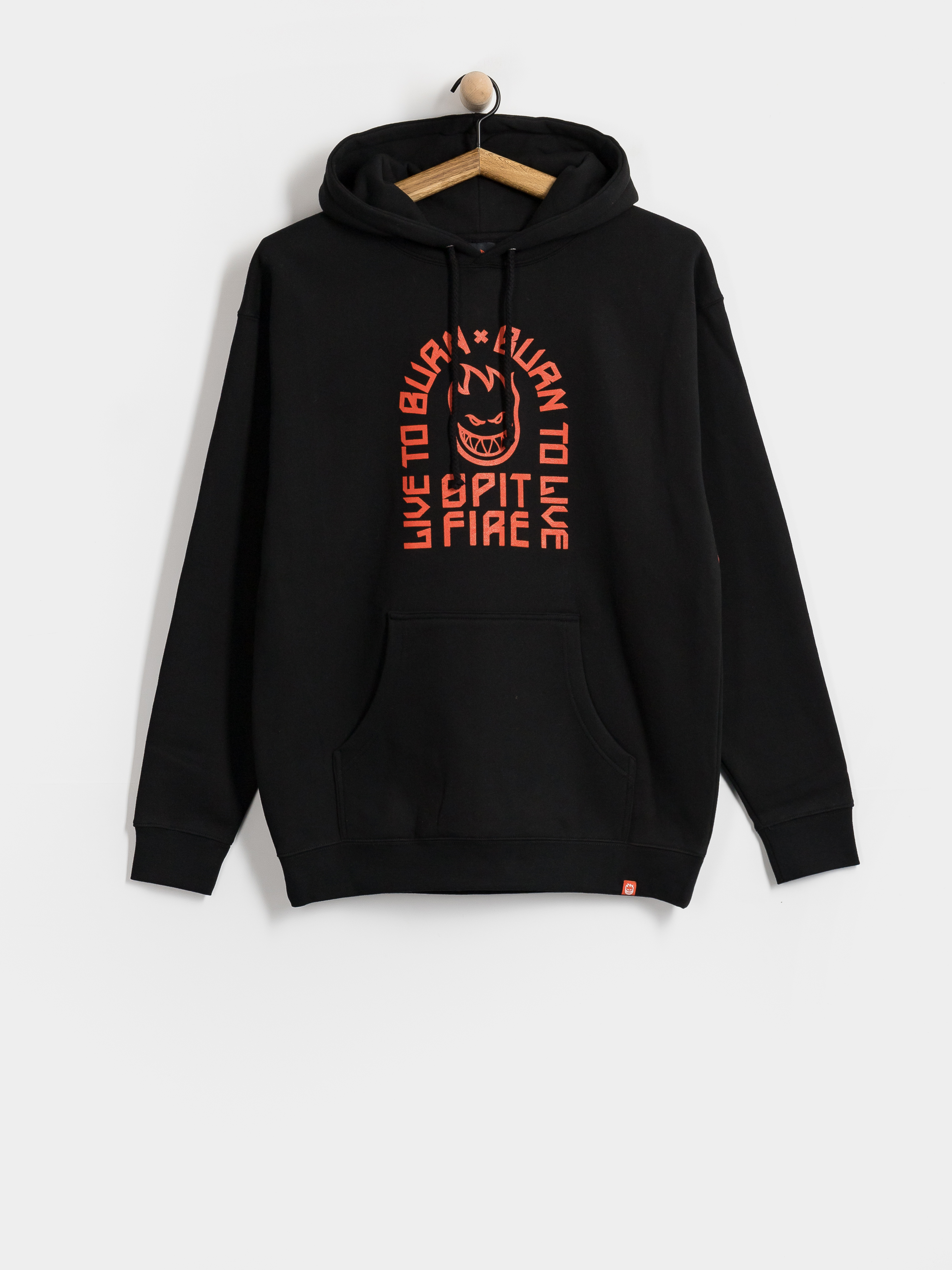 Spitfire Ltb Arch HD Hoodie (black w/red print)
