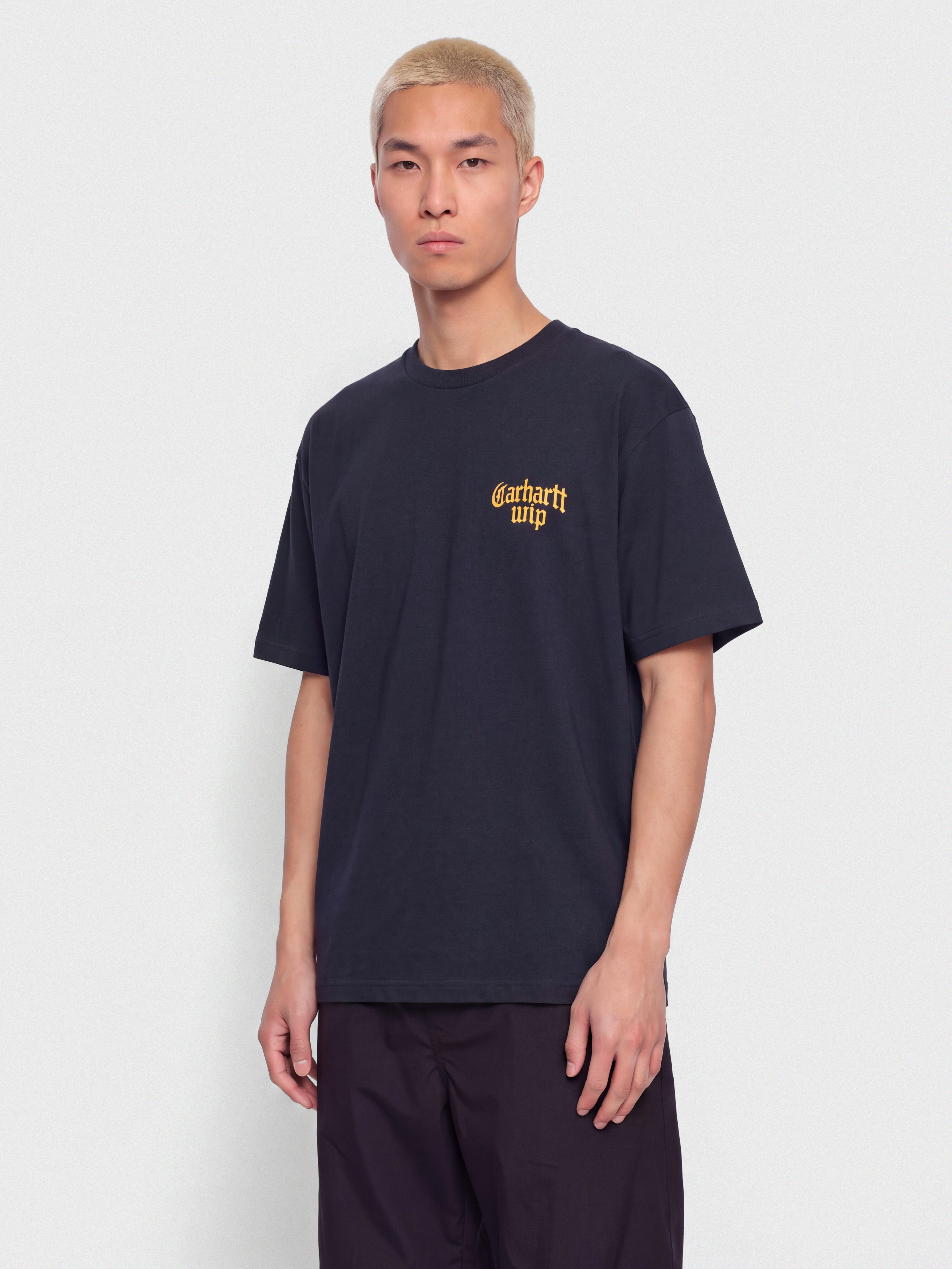 Carhartt WIP Blackletter T-Shirt (dark navy)