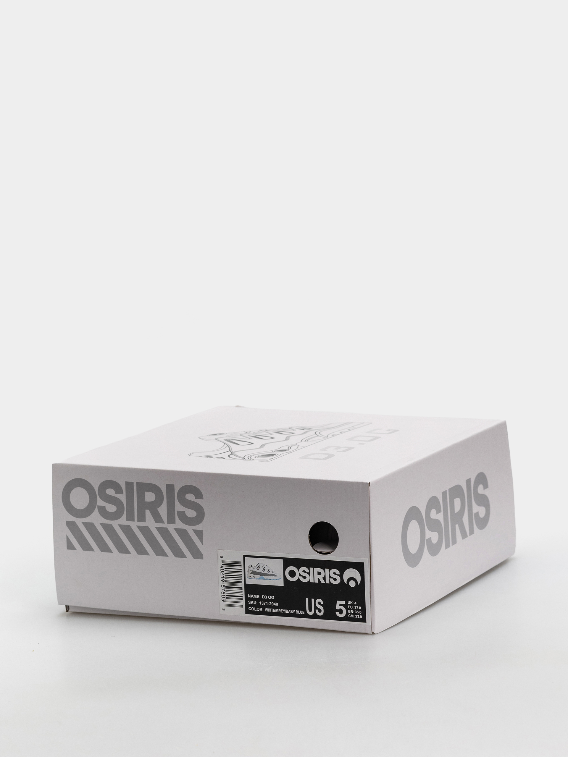Osiris Schuhe D3 OG (white/grey/baby blue)