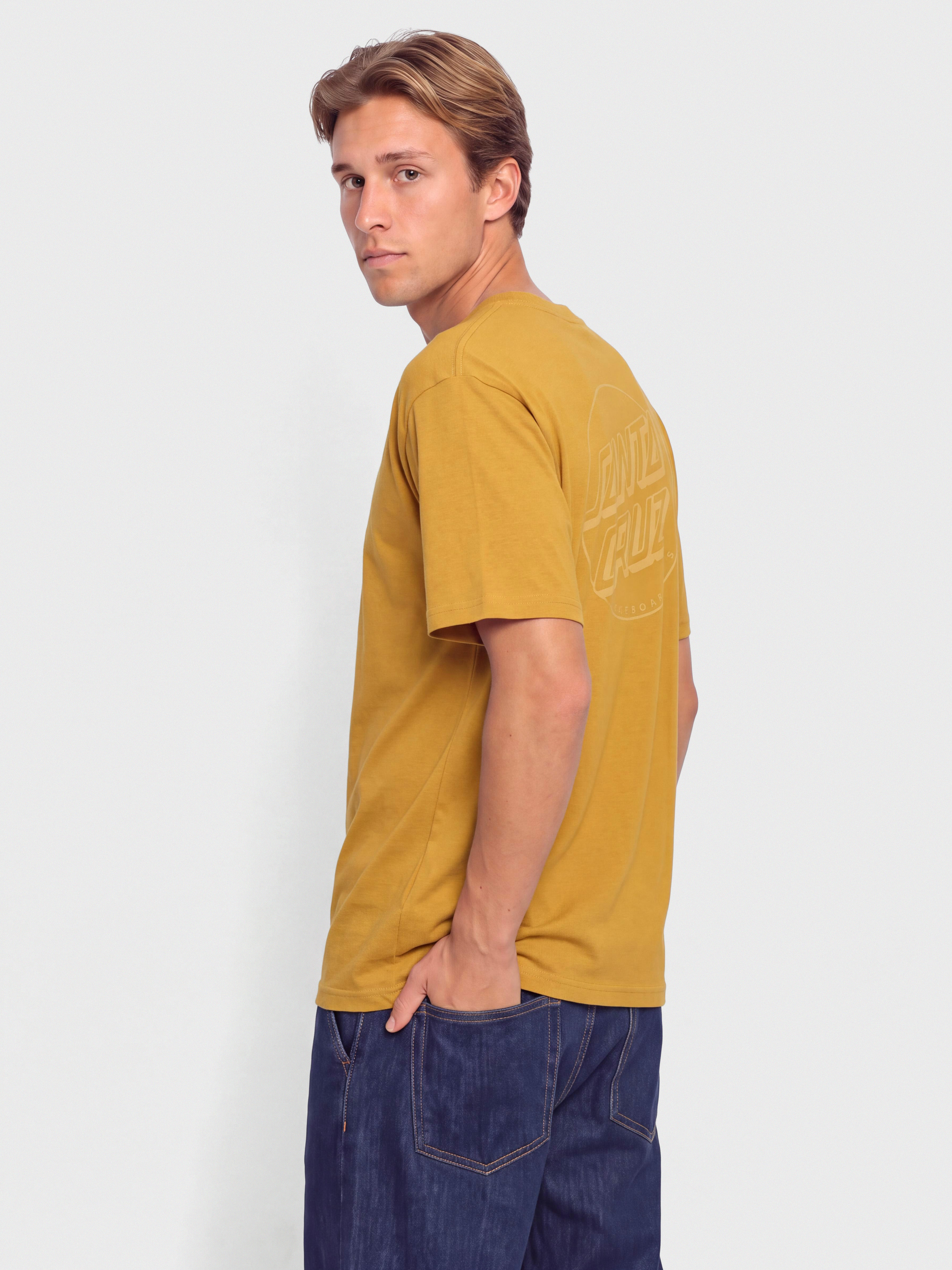 Santa Cruz Tonal Opus Dot Stripe T-Shirt (bronze)