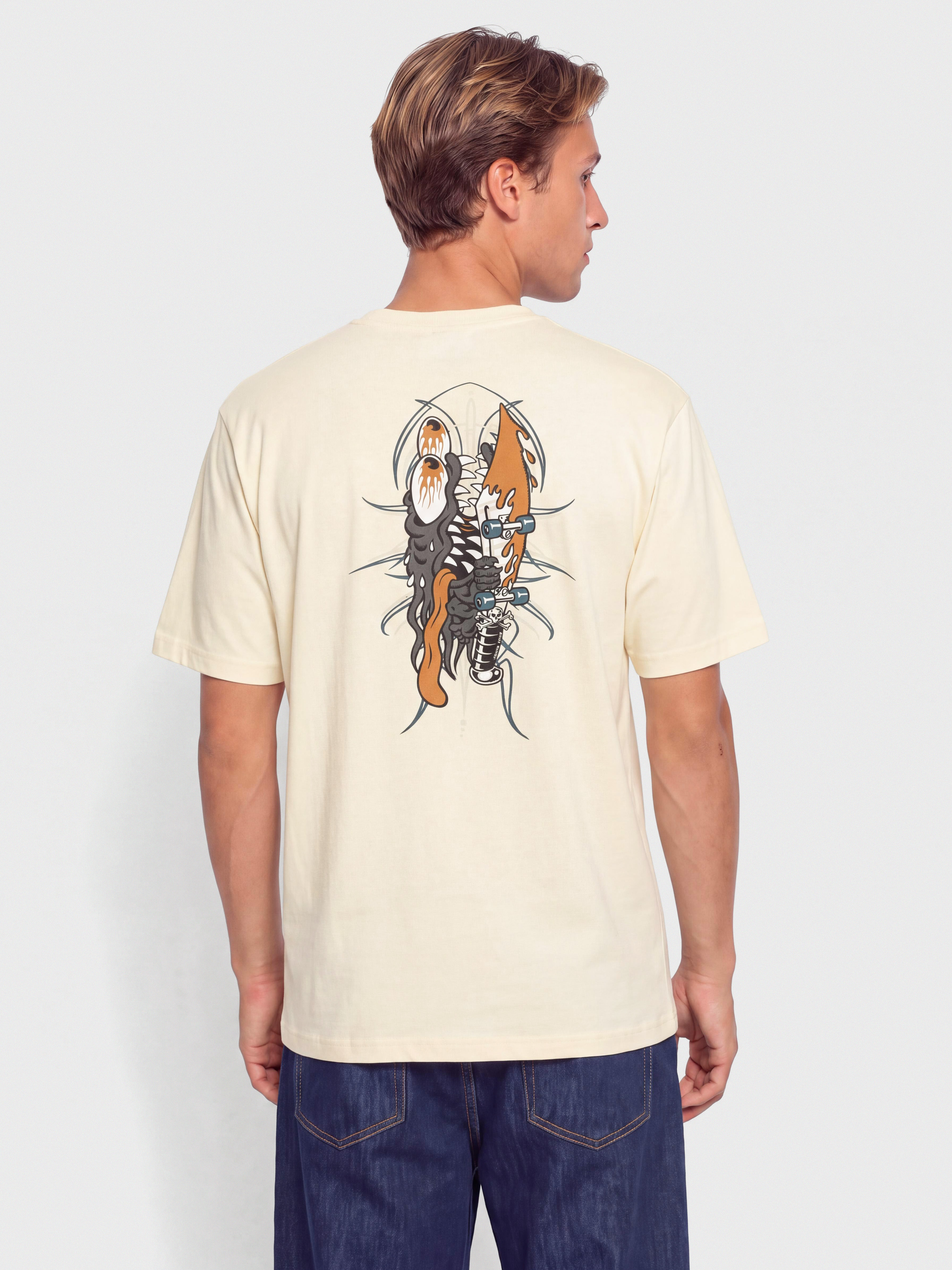 Santa Cruz Meek Pinstripe Slasher T-Shirt (wax paper)
