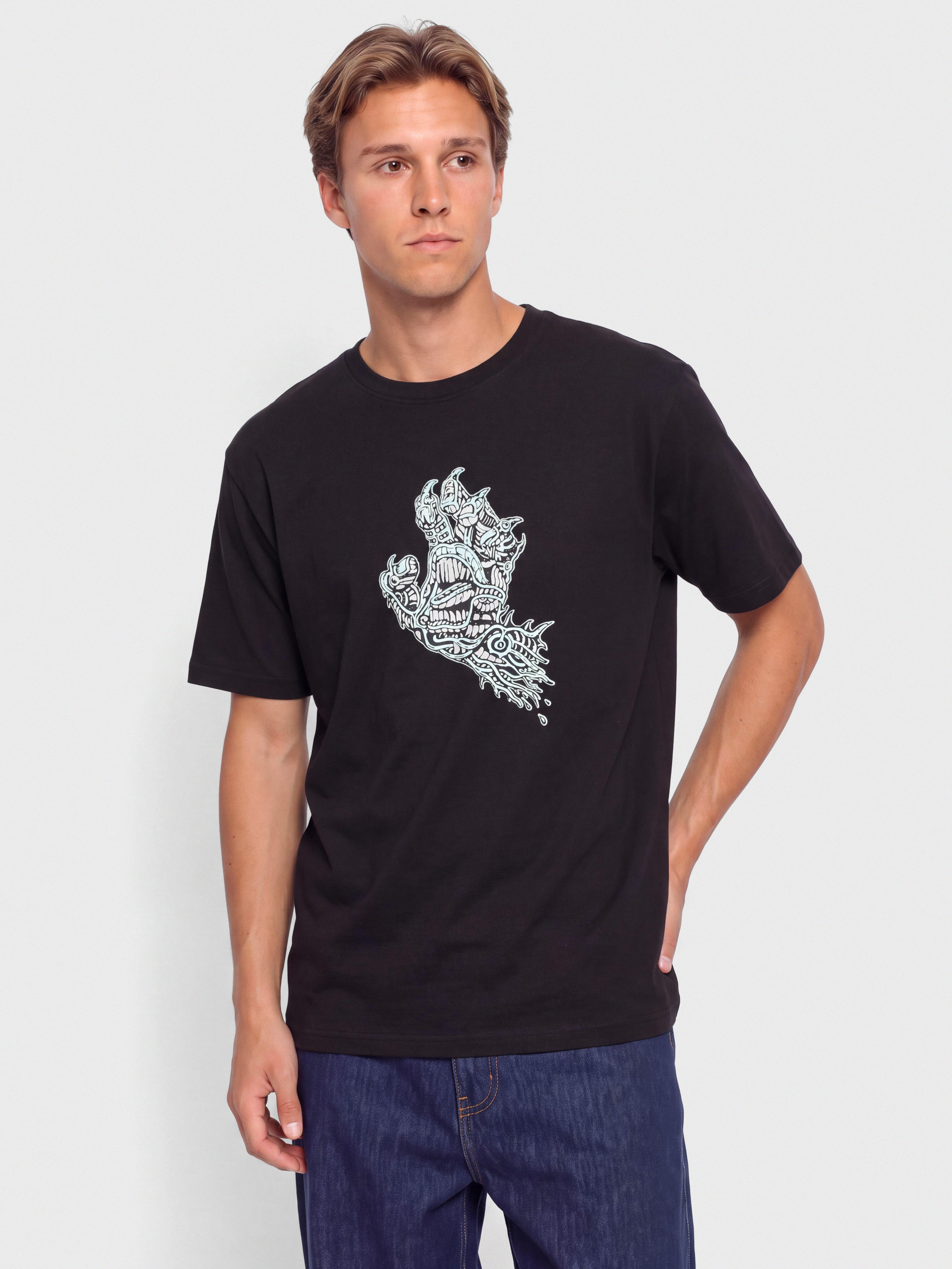 Santa Cruz Scourge Hand Front T-Shirt (black)