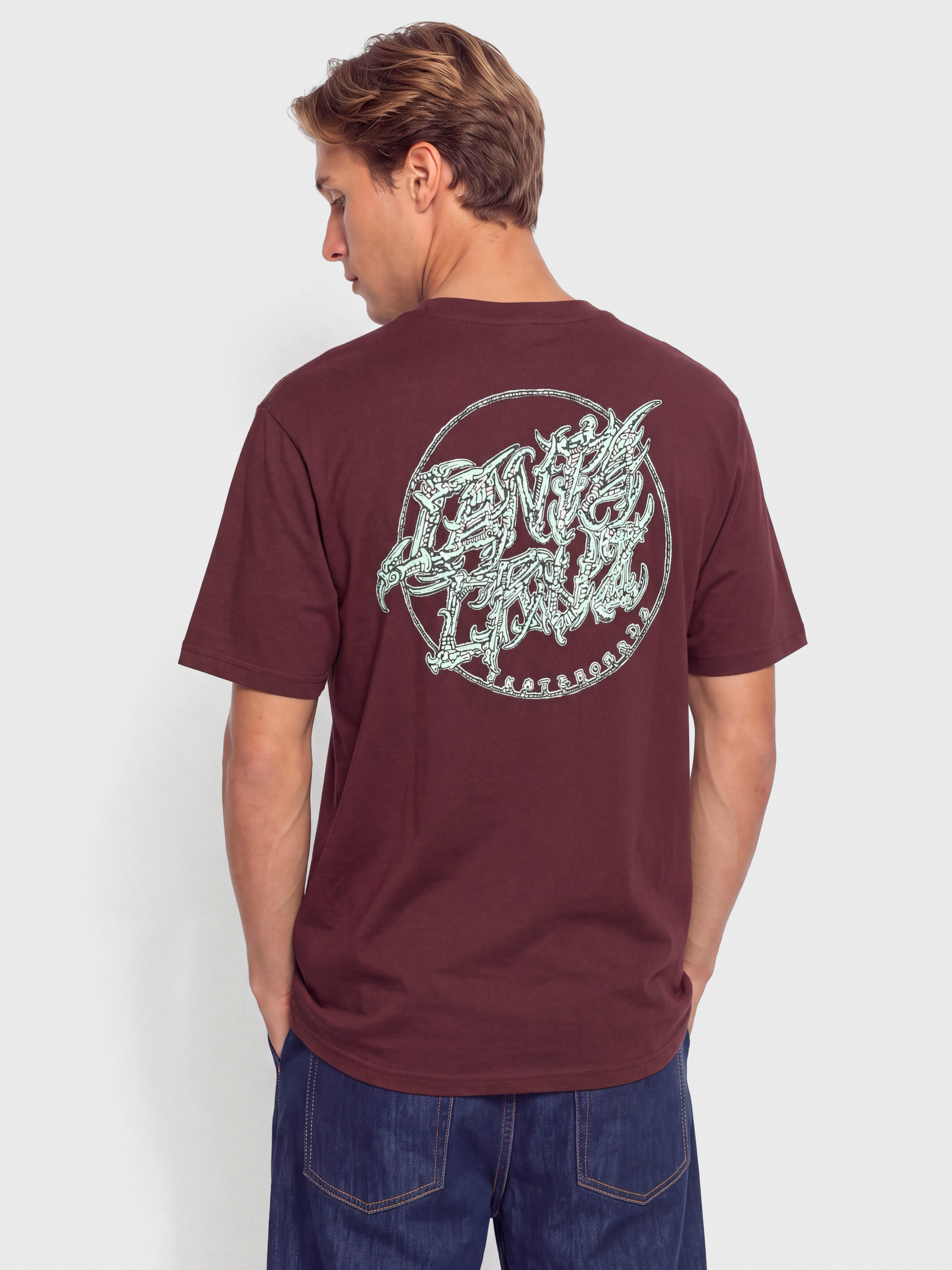 Santa Cruz Scourge Dot T-Shirt (dark plum)