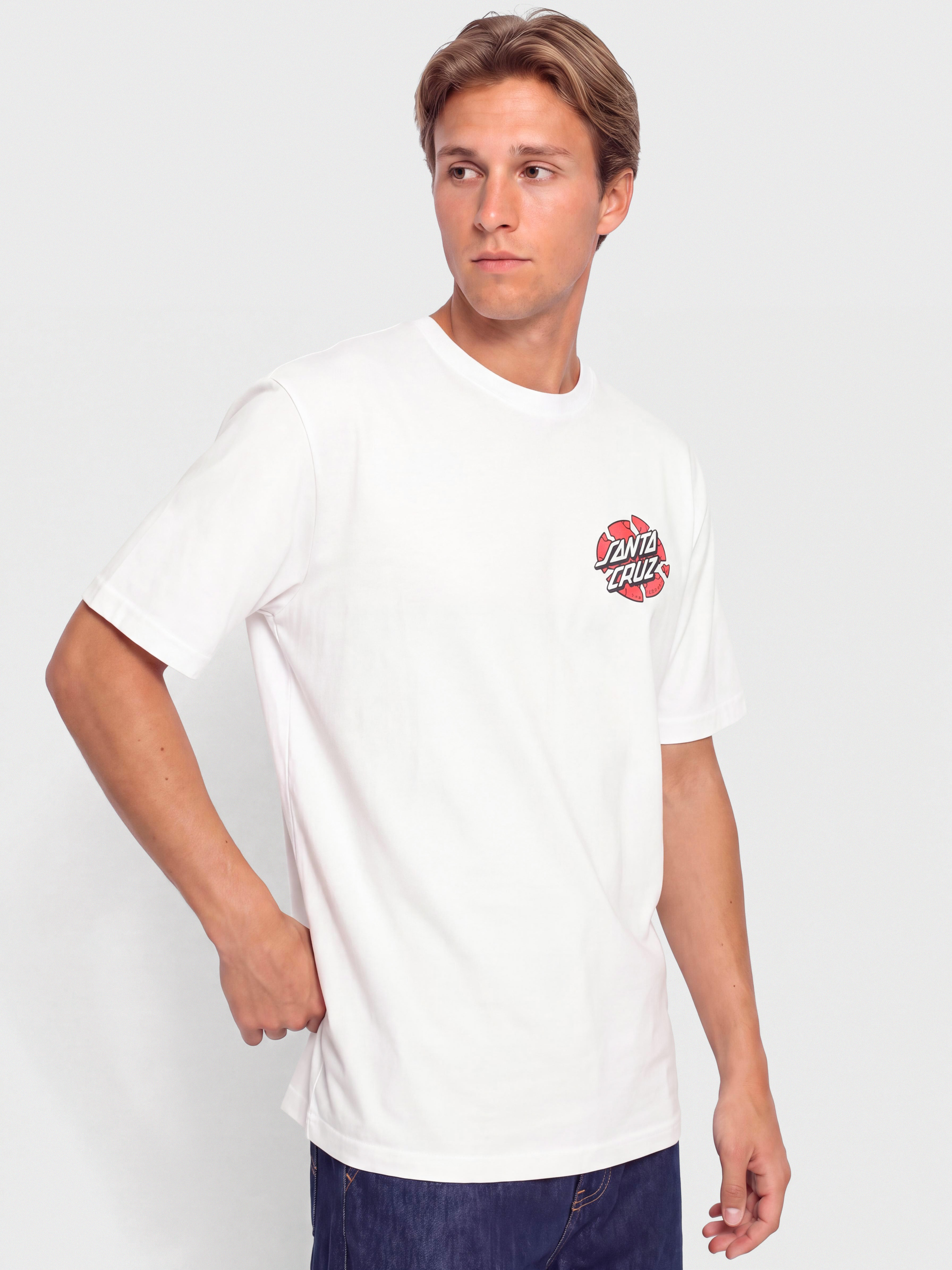 Santa Cruz Grabke Exploding Dot T-Shirt (white)