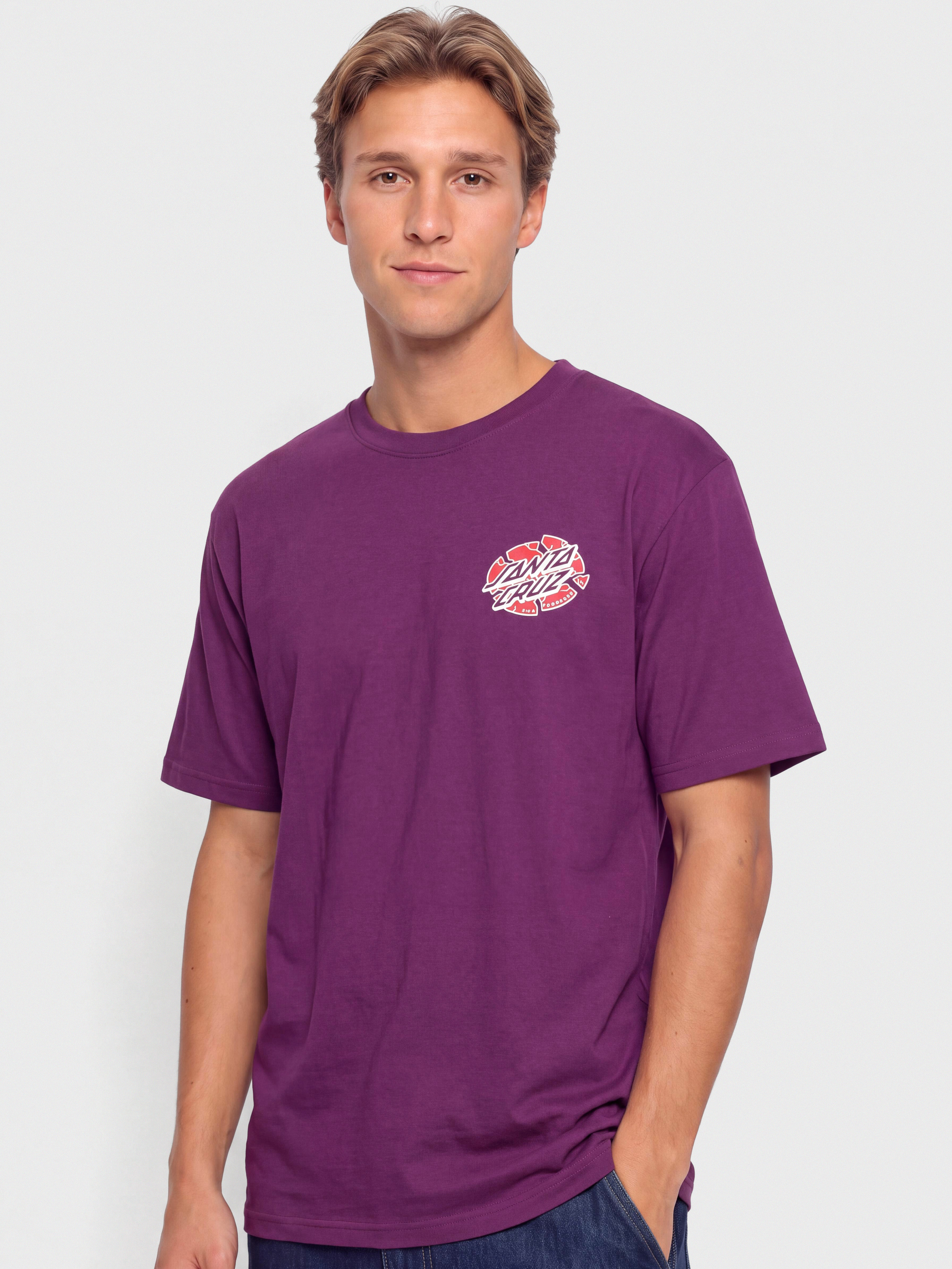 Santa Cruz Grabke Exploding Dot T-Shirt (fresh purple)