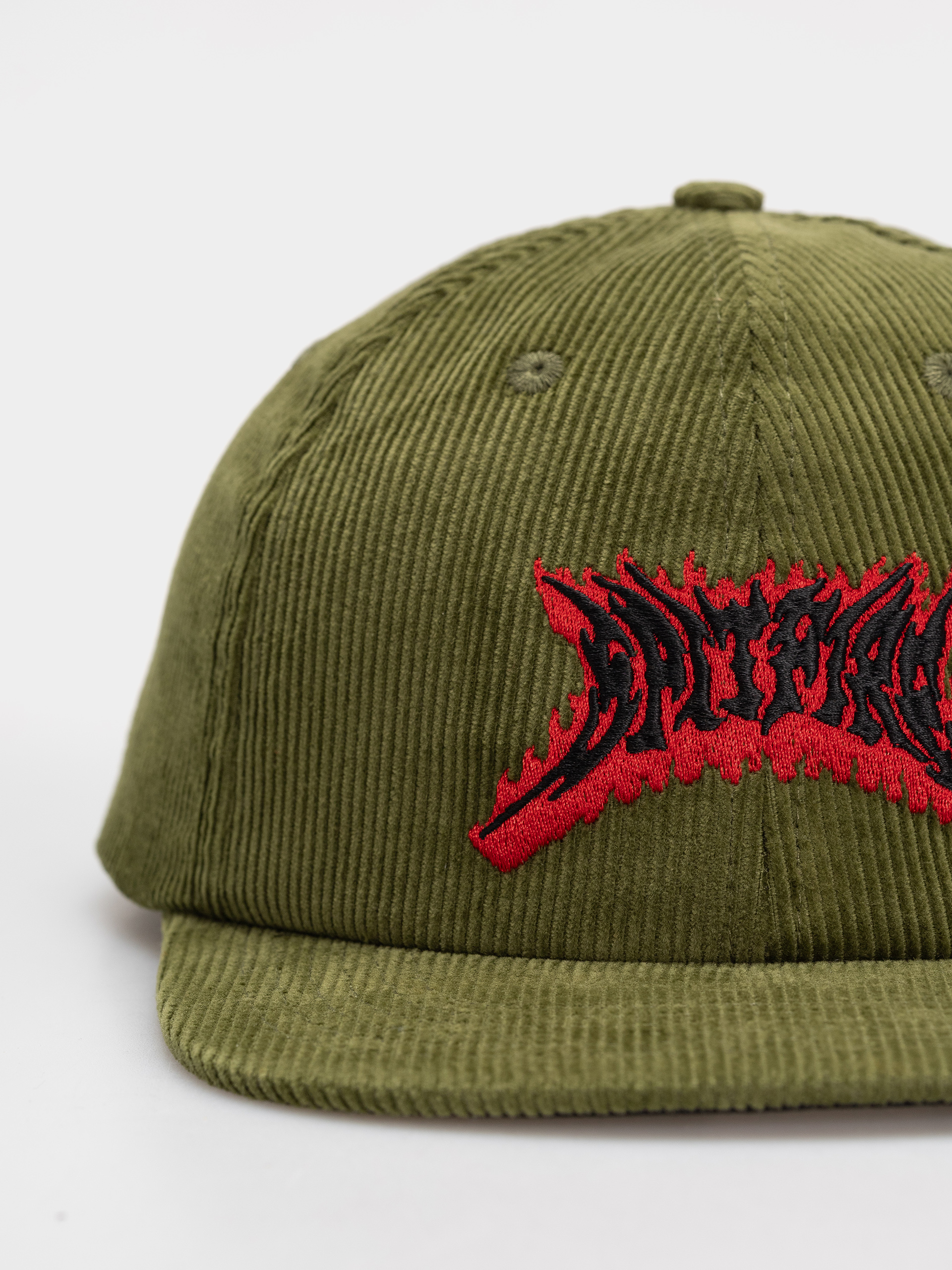 Spitfire Cap Flame Out (olive/red/black)