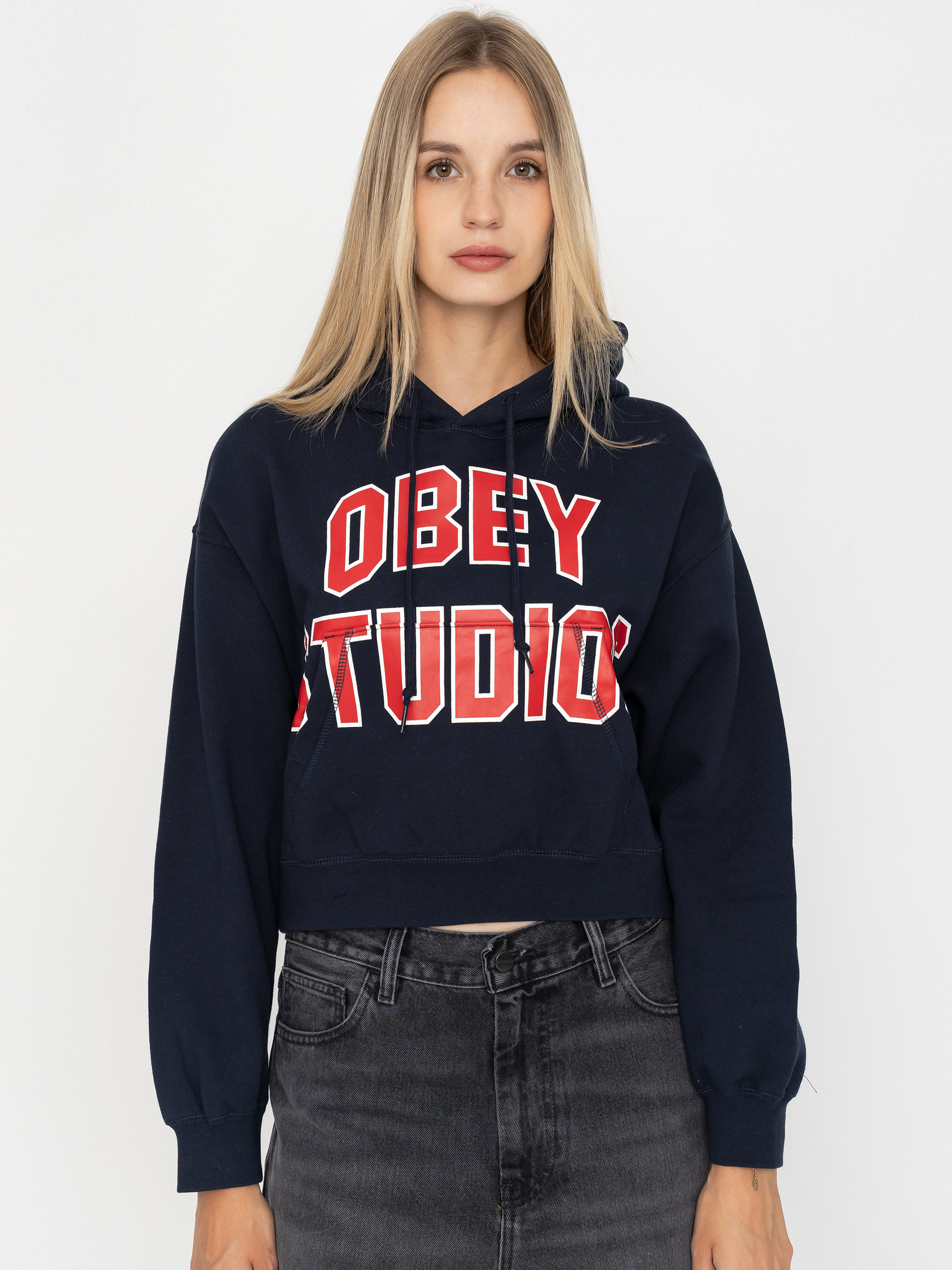OBEY Studios Collegiate HD Wmn Hoodie (dark navy)