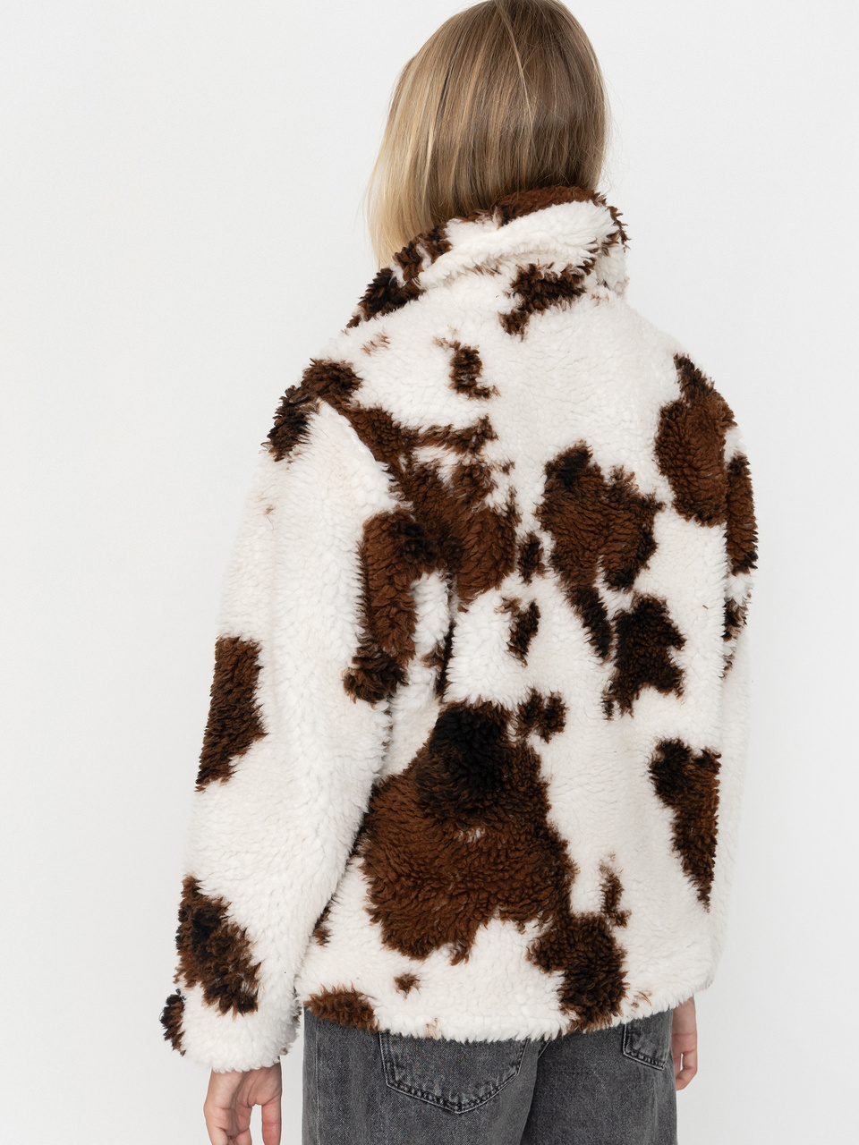 OBEY Nolie Sherpa Wmn Jacke (cow print)
