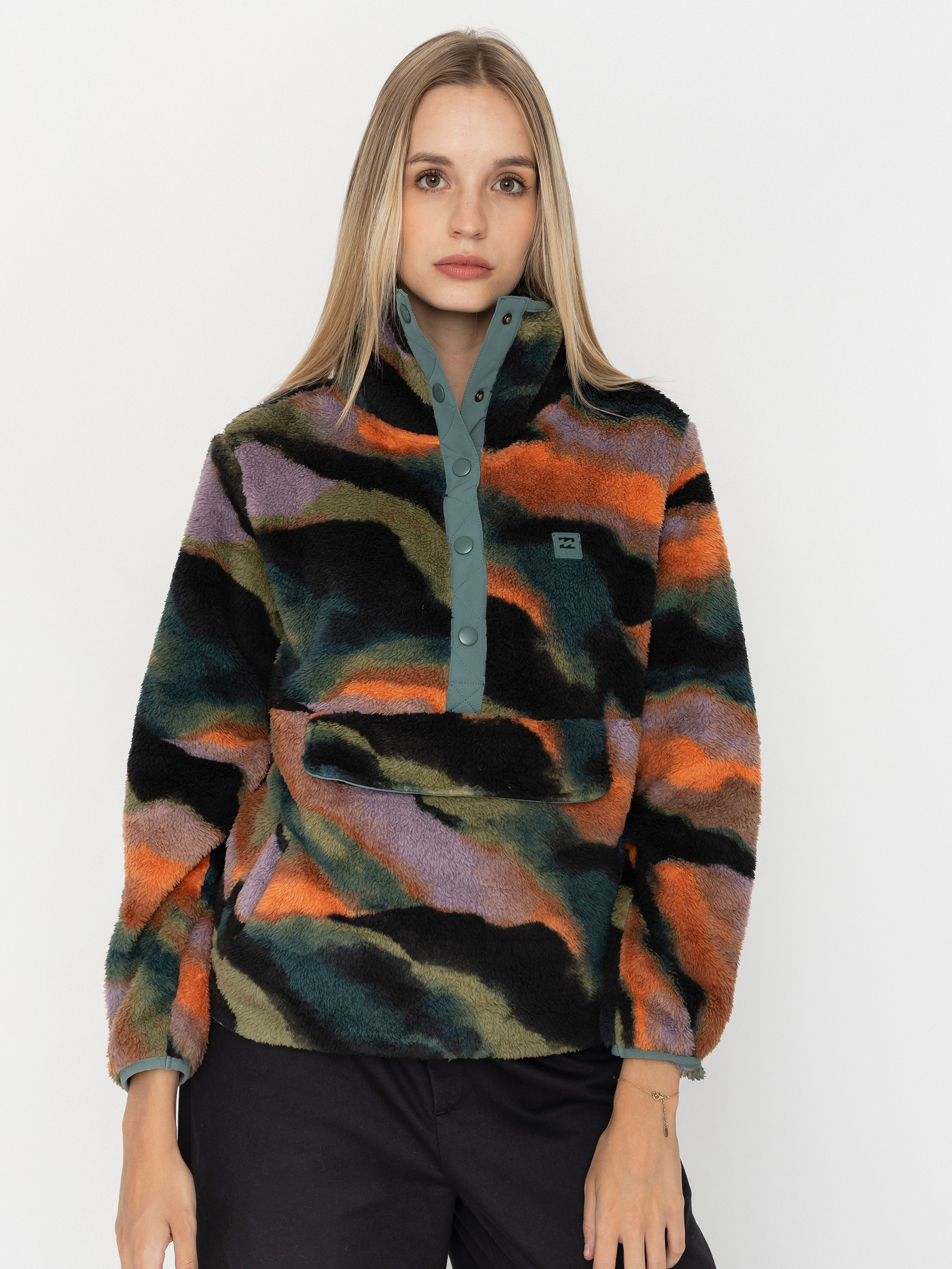 Billabong Fleece Jacke Switchback Pullover Wmn (black multi)