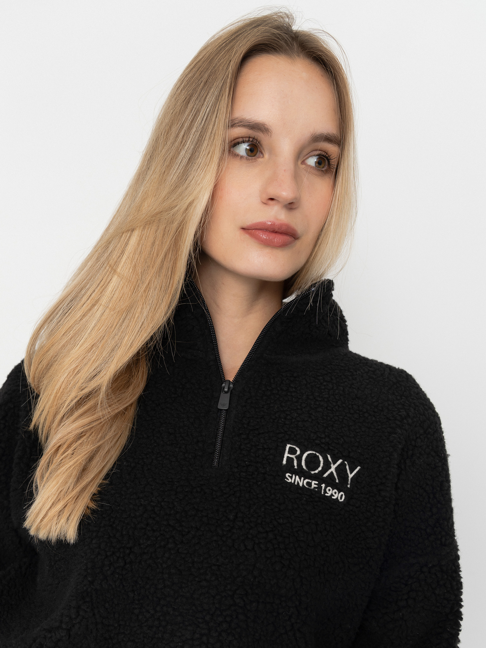 Damen Roxy Live Out Loud Art Fleece Jacke (anthracite)