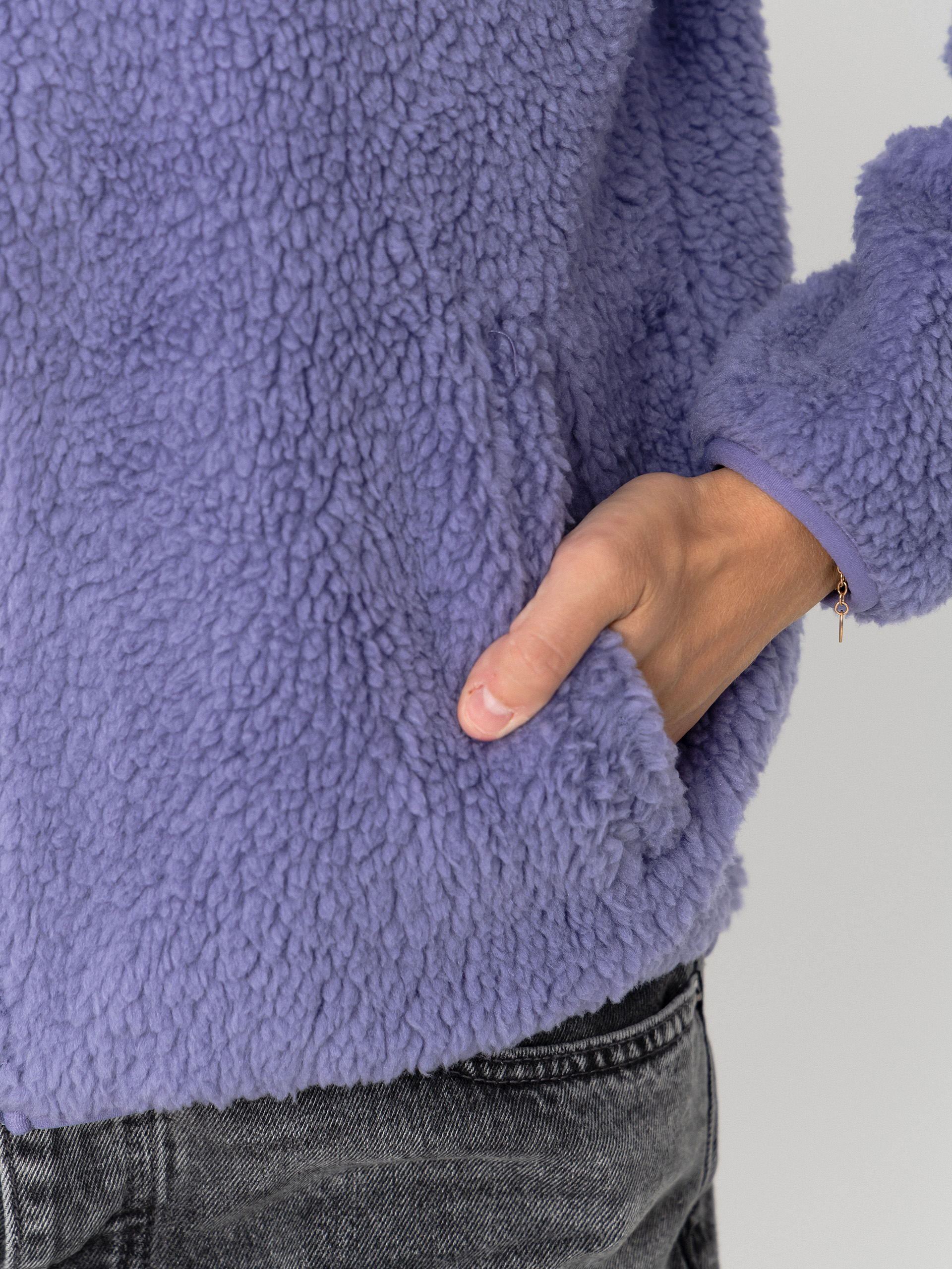 Womens Roxy Waves Of Warmth Zippered Fleece (twilight purple)