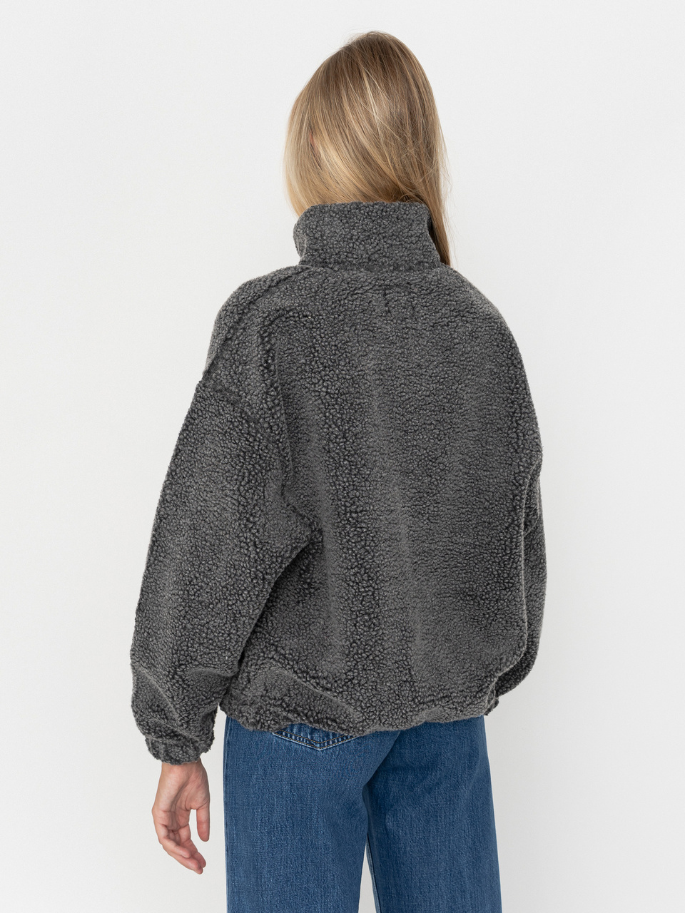 Damen Billabong Run The Road Fleece Jacke (off black)