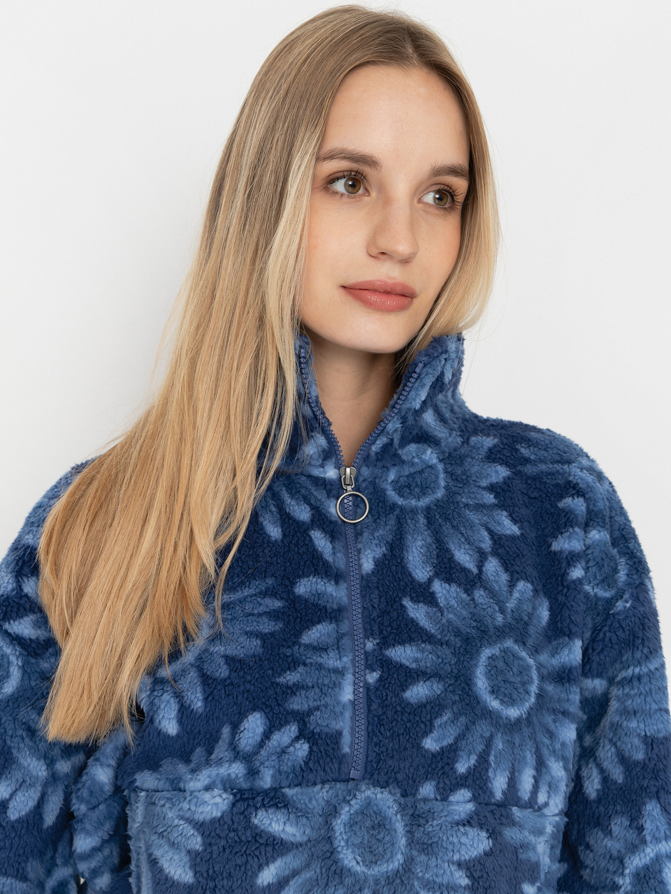 Damen Billabong Time Off Fleece Jacke (true navy)