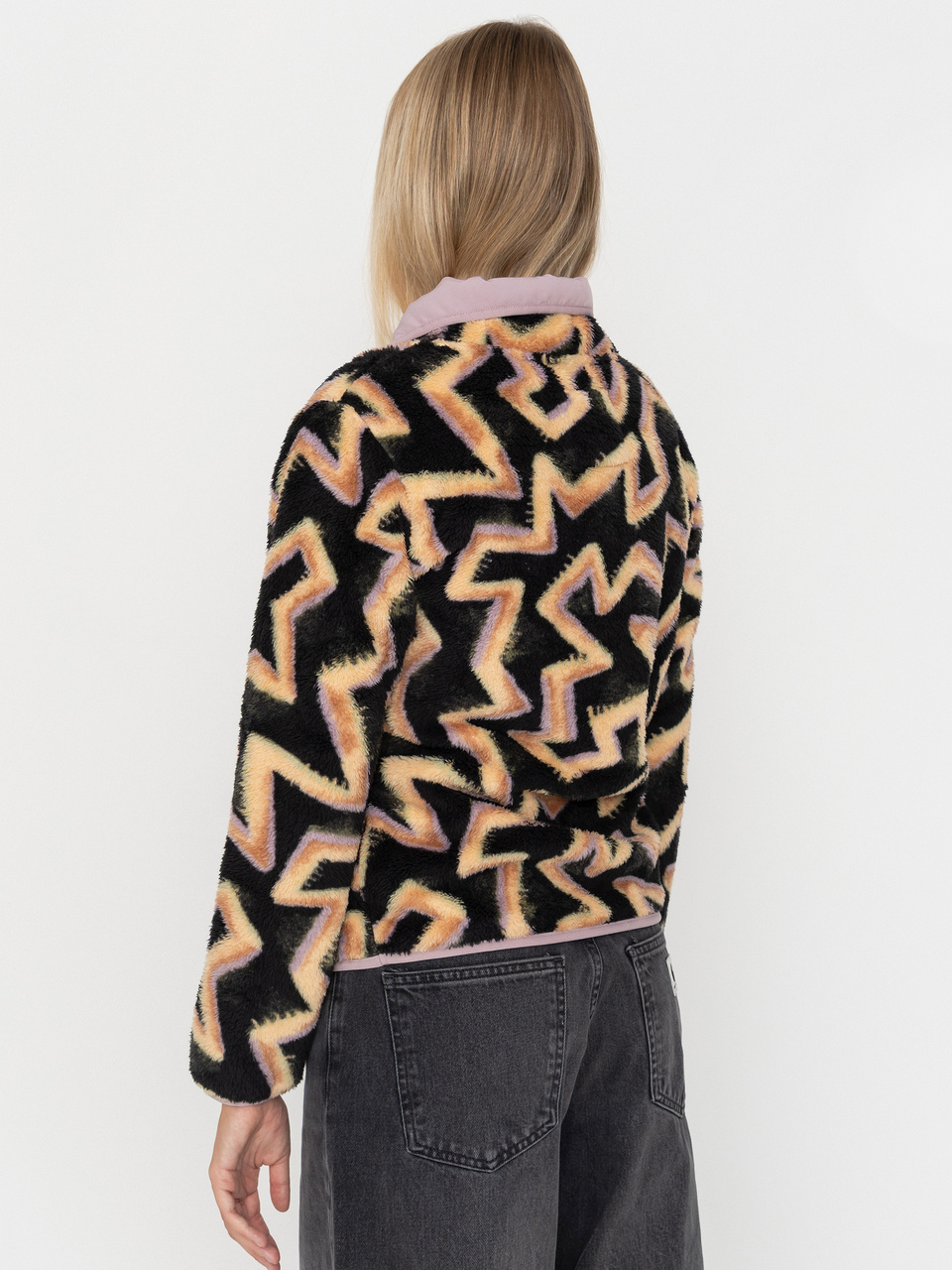 Damen Billabong Fleece Jacke Switchback Pullover (black sands)