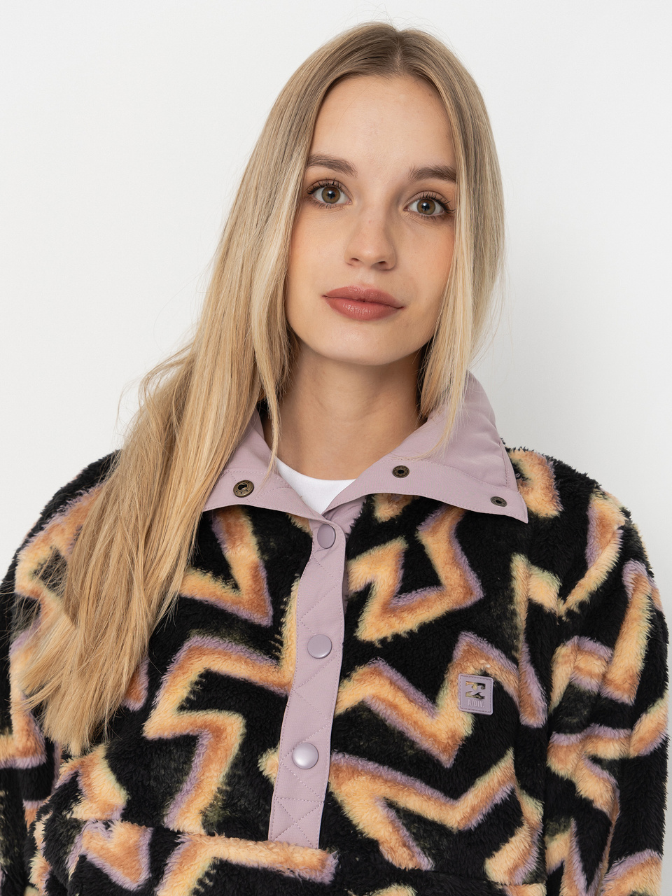 Damen Billabong Fleece Jacke Switchback Pullover (black sands)