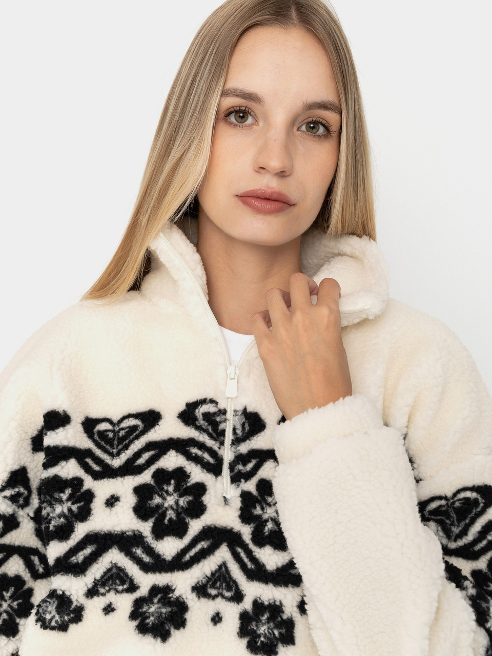 Damen Roxy Fleece Jacke Treasure Soul (coconut milk)