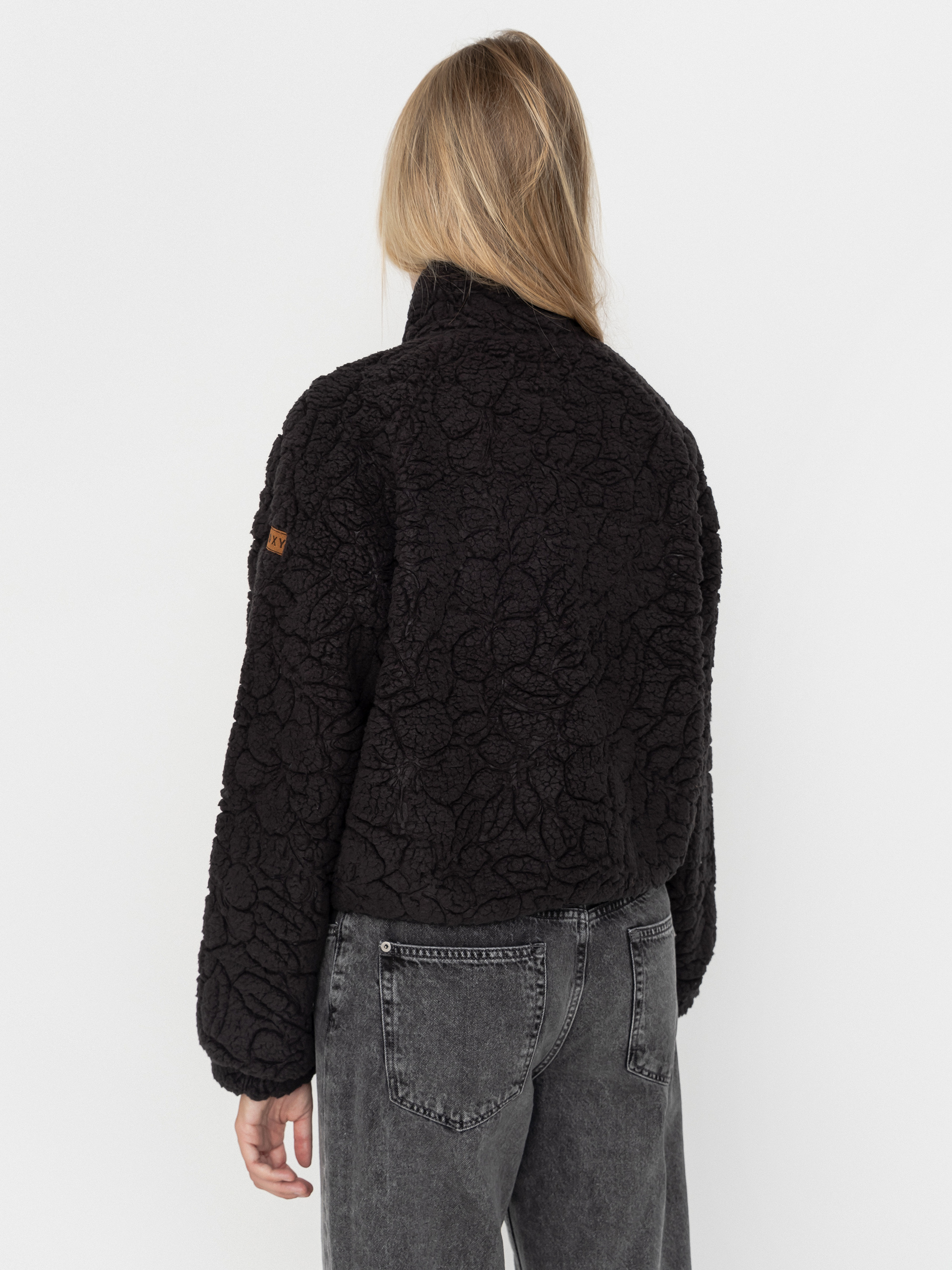 Womens Roxy Blurry Cloud Fleece (anthracite outline mo)