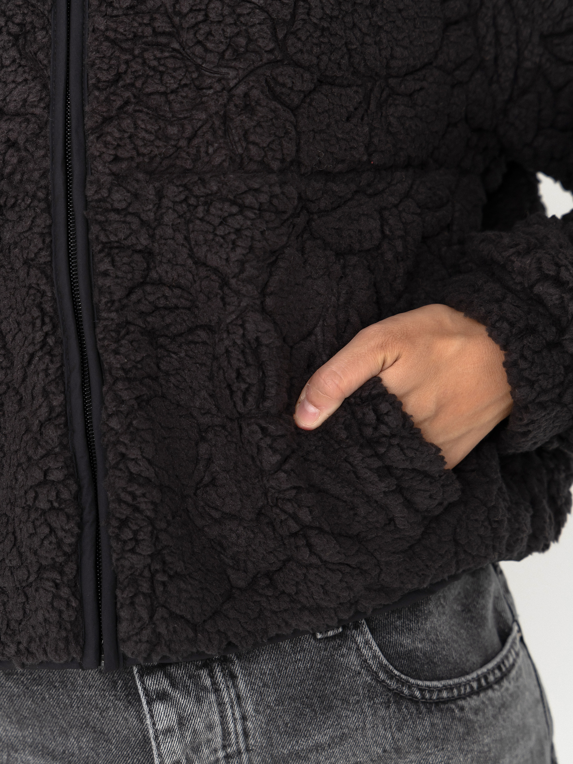 Womens Roxy Blurry Cloud Fleece (anthracite outline mo)