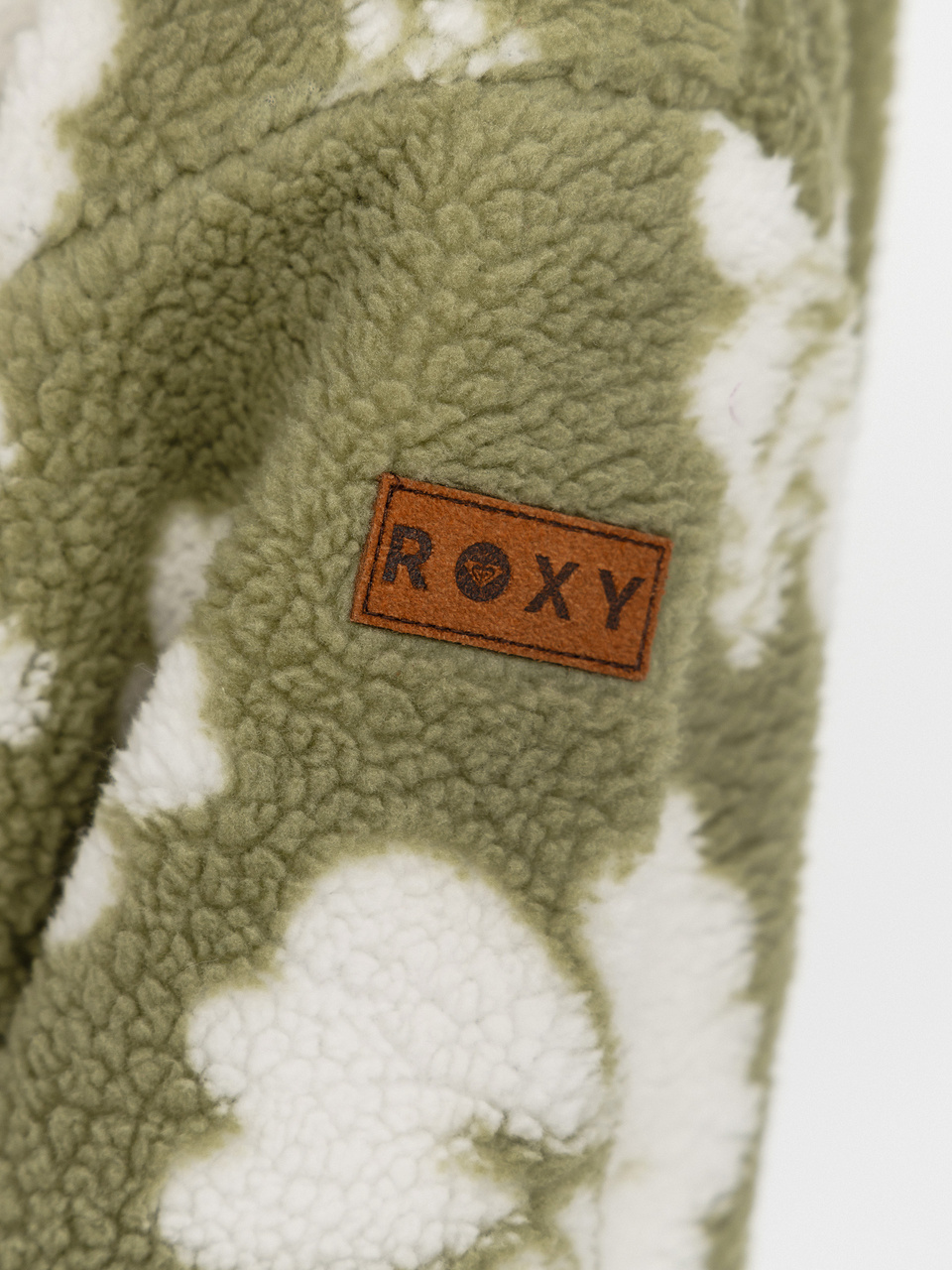 Damen Roxy Fleece Jacke Jive Talking Bonded (oil green hippy bico)