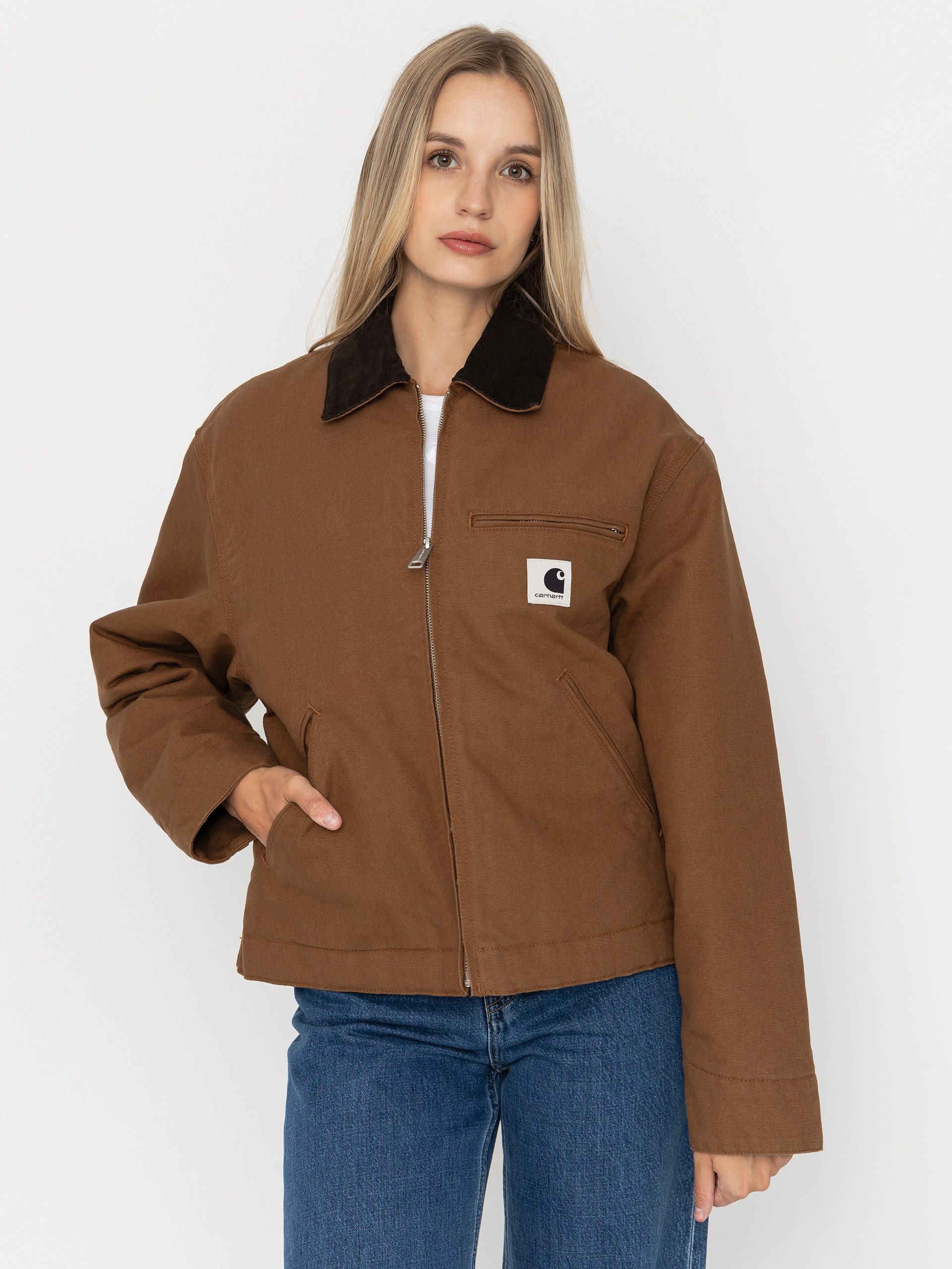 Carhartt WIP OG Detroit Wmn Jacke (wip h brown/tobacco/rinsed)