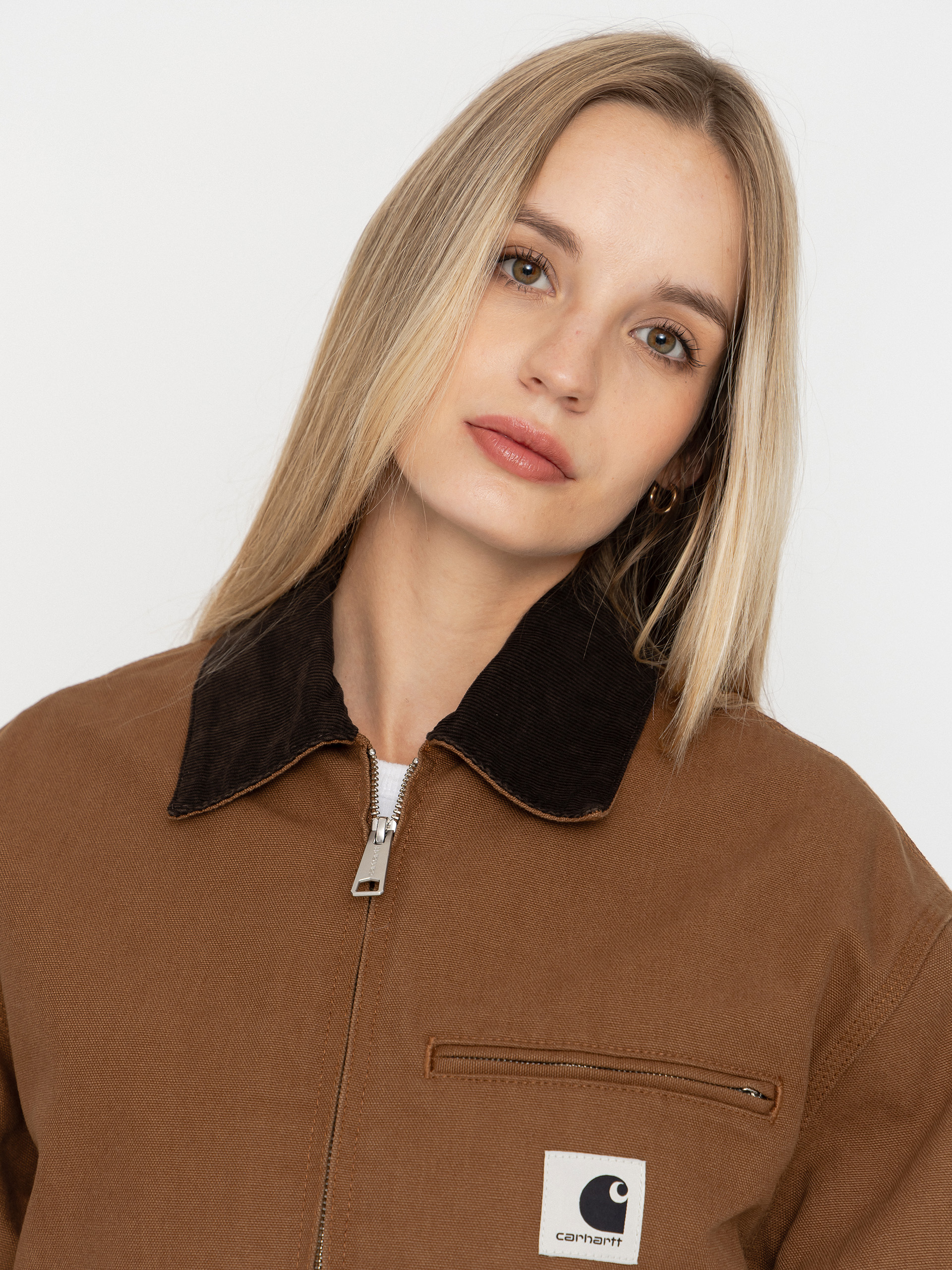 Carhartt WIP OG Detroit Wmn Jacke (wip h brown/tobacco/rinsed)